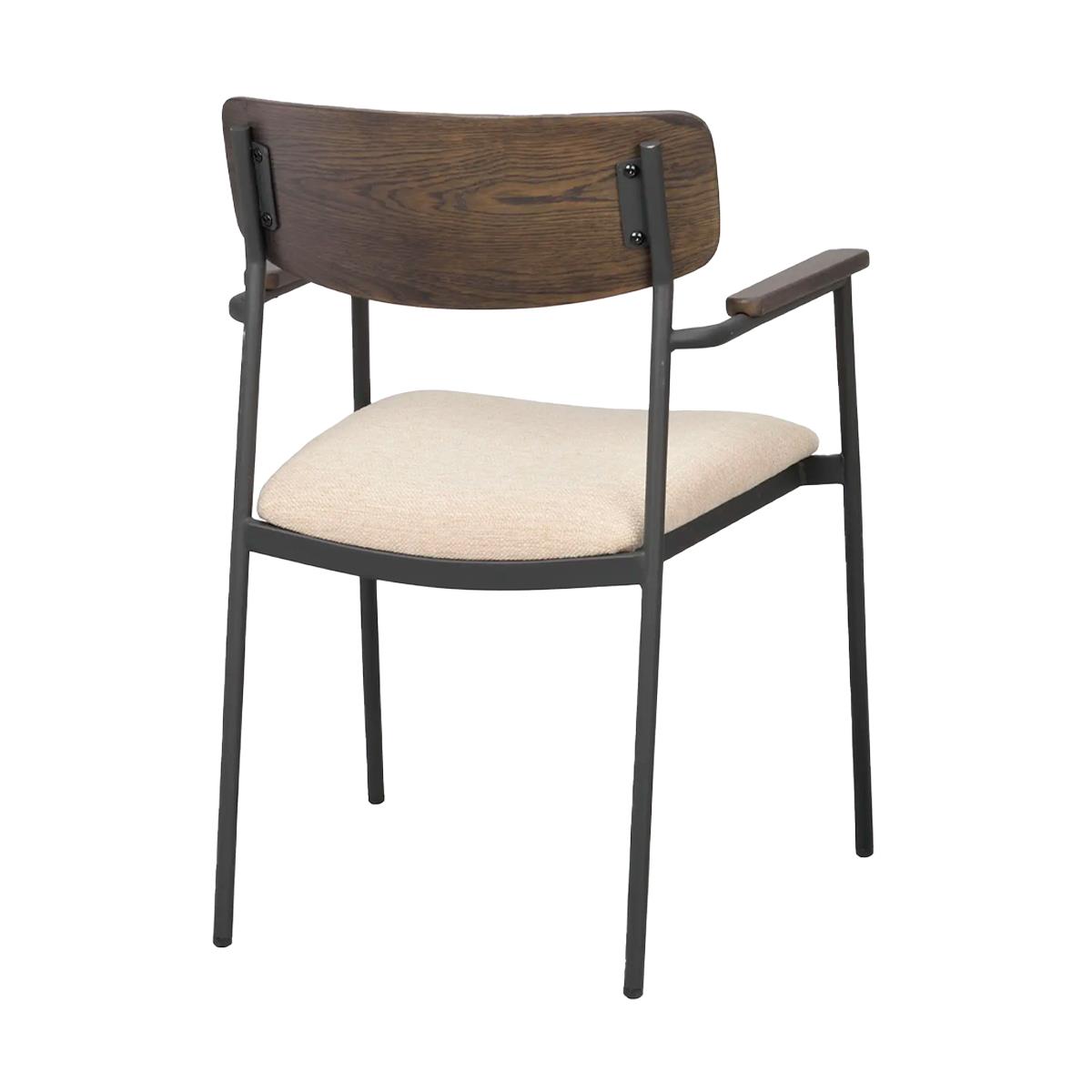 Rowico Home Maymont Houten Eetkamerstoel met Beige Zitvlak -