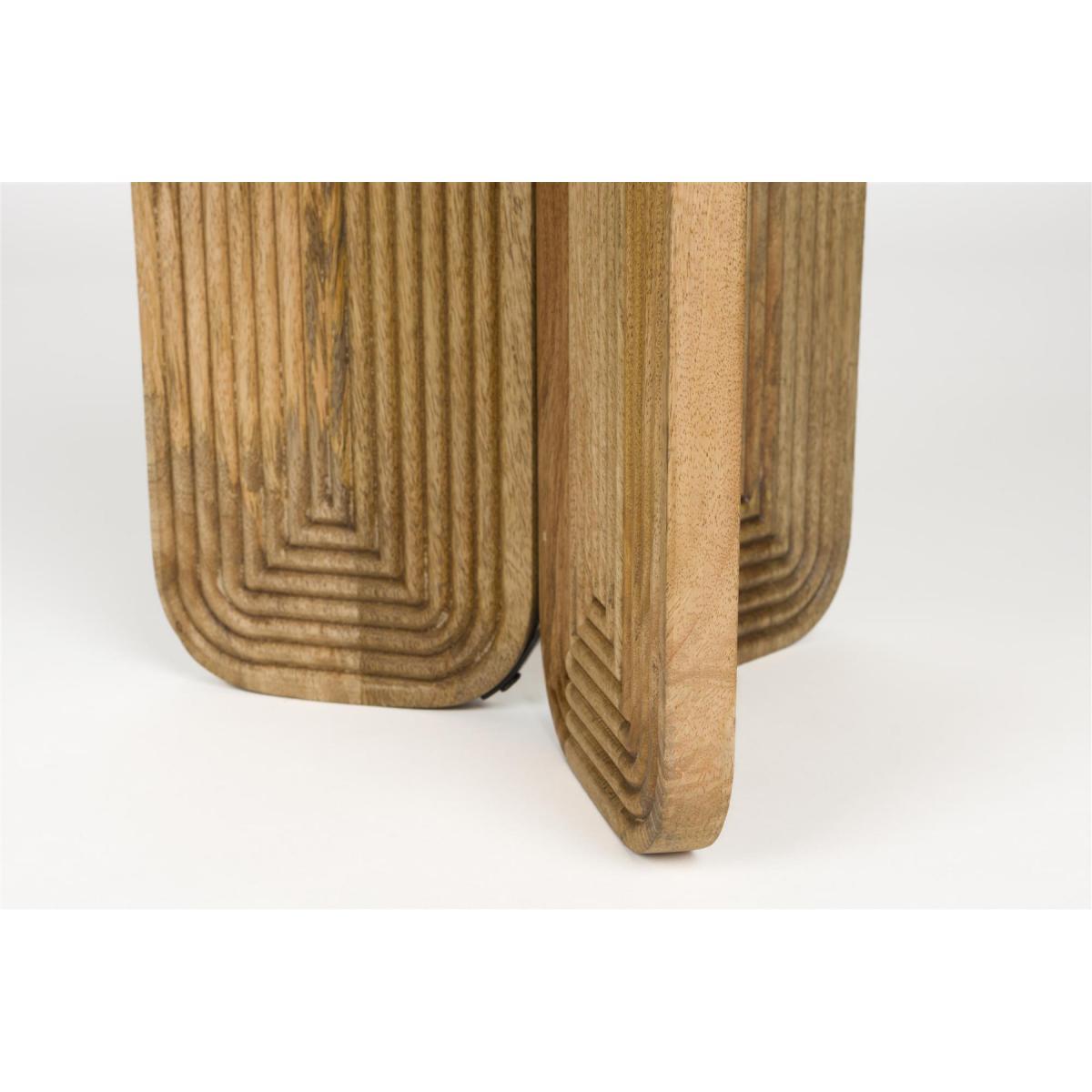 Housecraft Maeze Bijzettafel Hout Rond 40 cm - Bruin