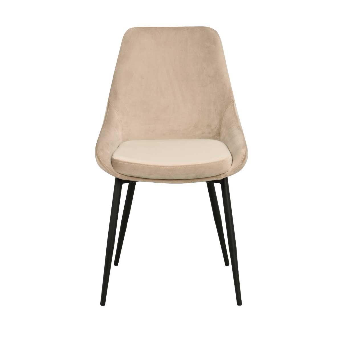 Rowico Home Sierra Velvet Eetkamerstoel Beige
