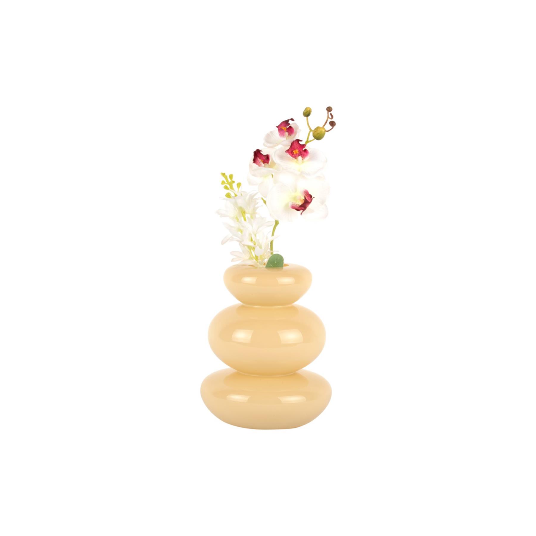 present time - Vaas Bubbles - Geel - 17x17x20cm