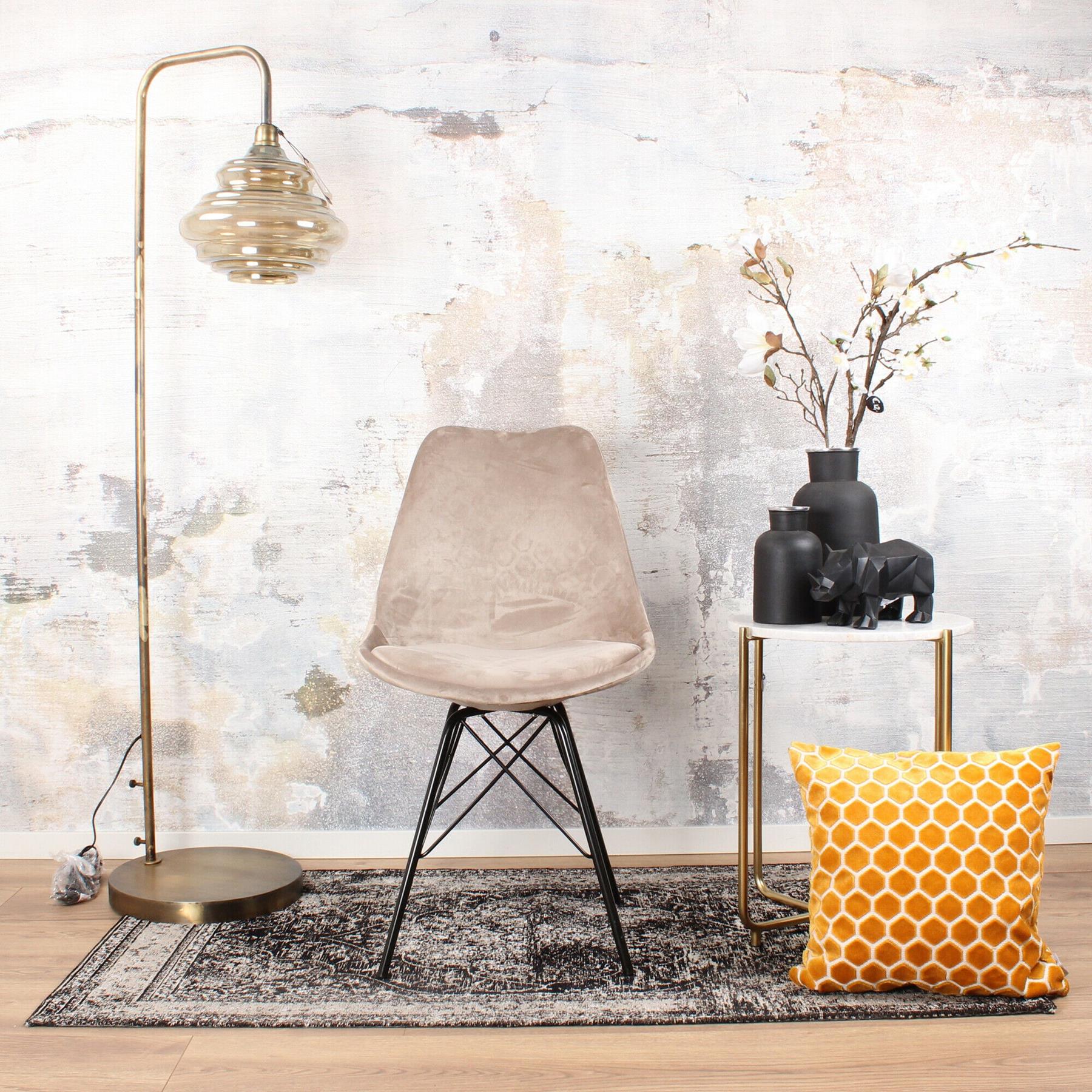 DS4U DS4U Velvet kuipstoel limited edition champagne|taupe