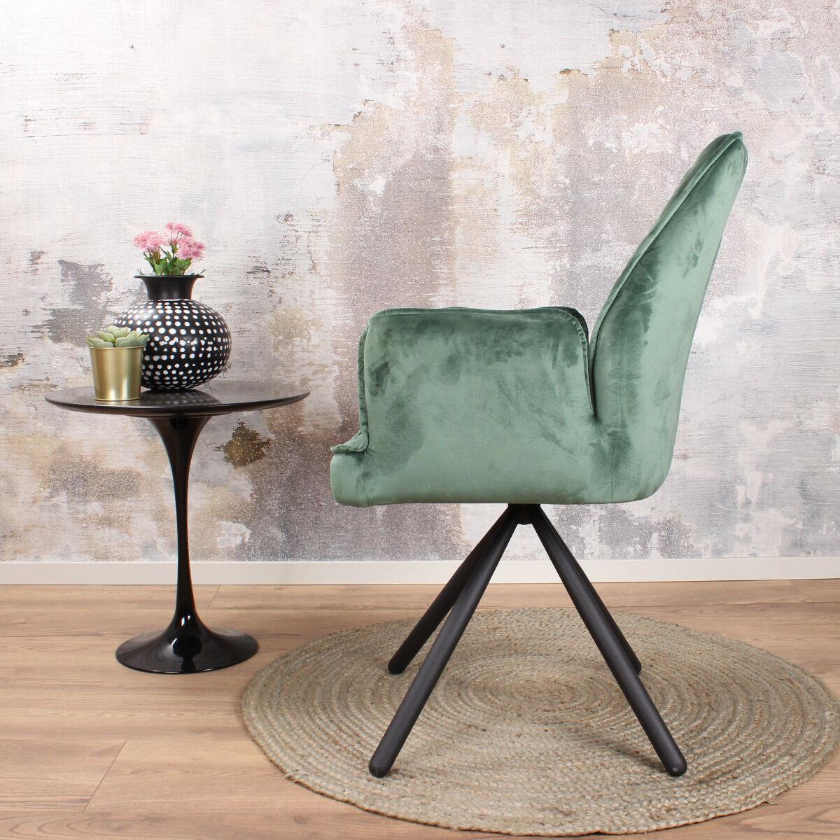 DS4U Lucio armstoel velours groen