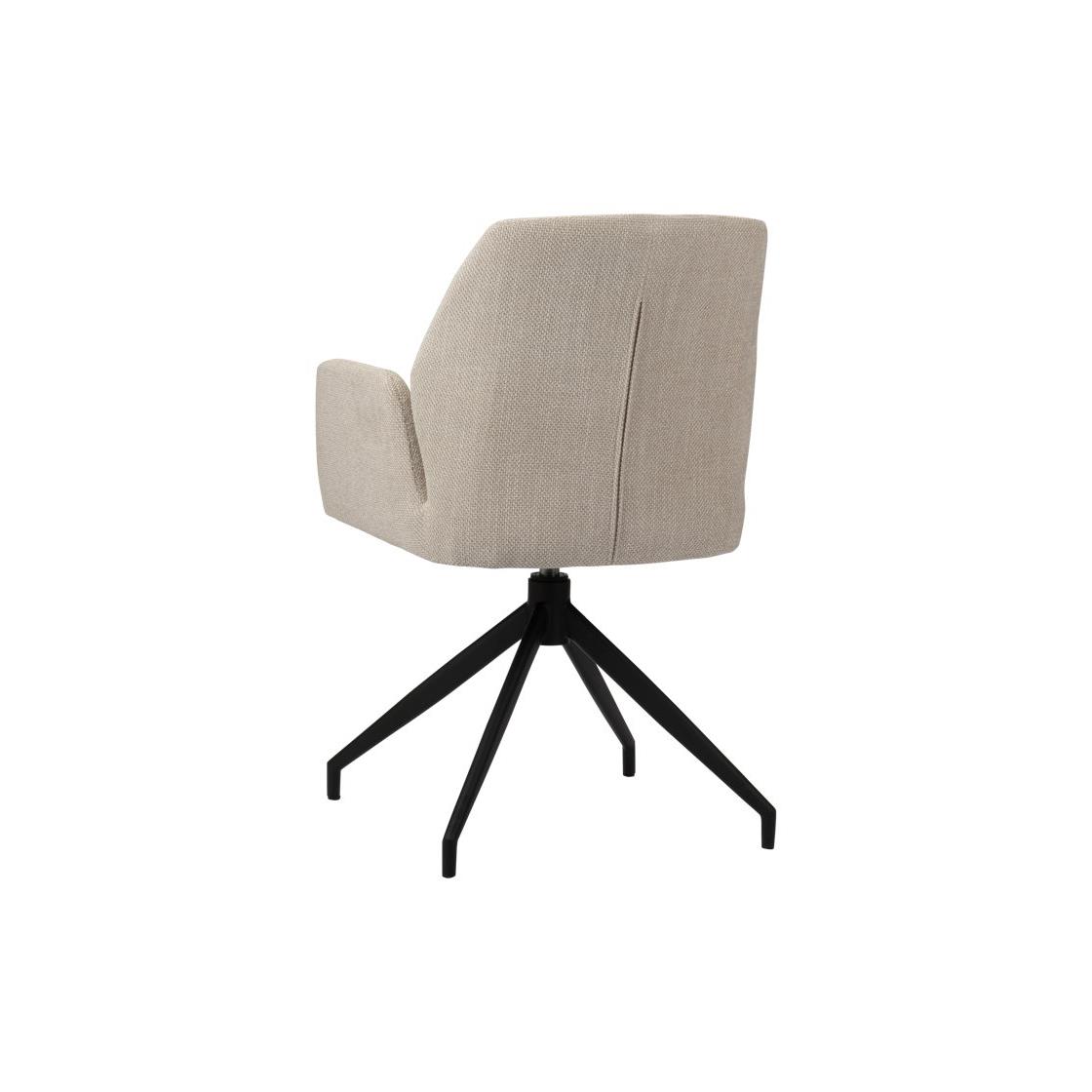 Pole to Pole Storm Draaibare Eetkamerstoel - Chenille - Beige