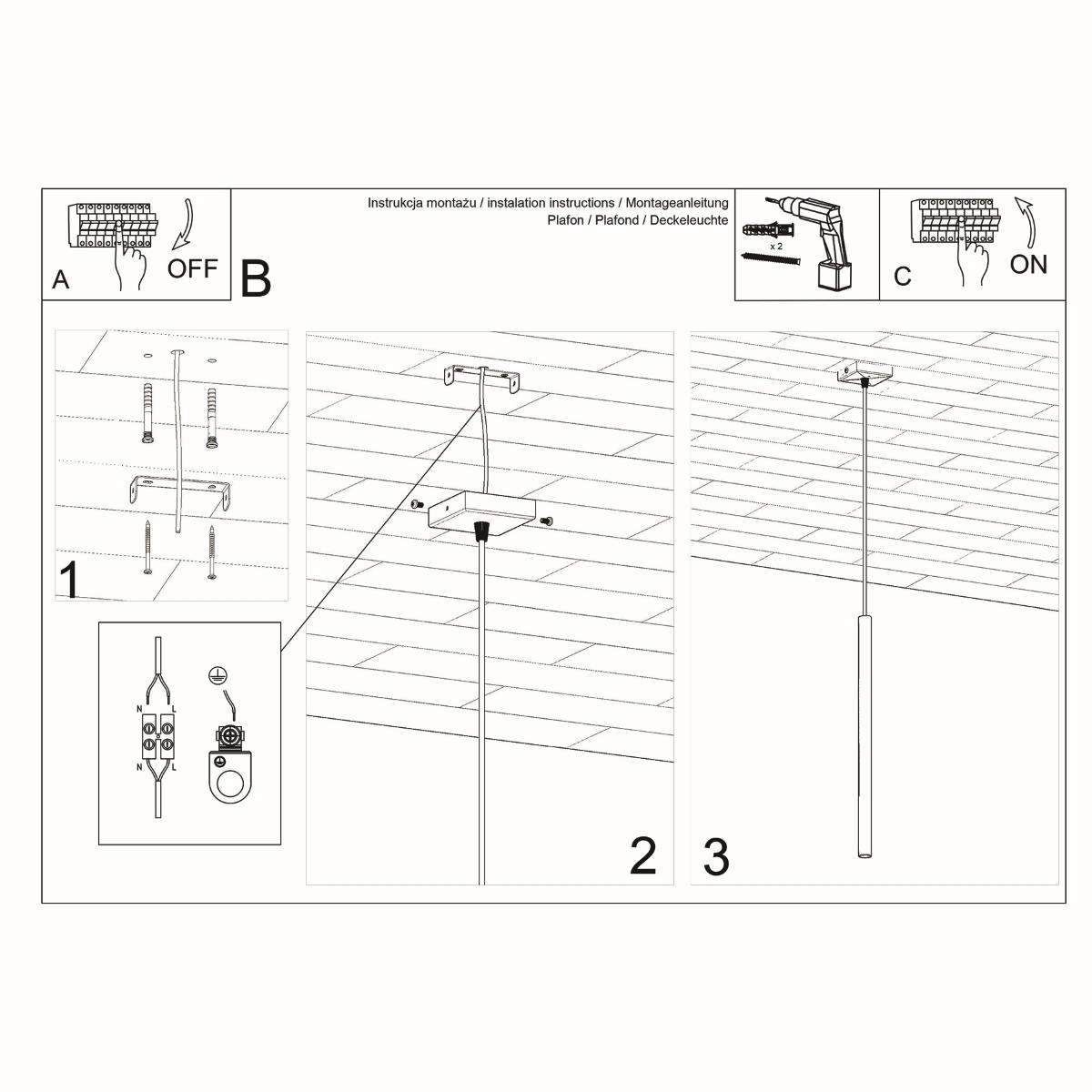 Bussandri Hanglamp modern - Metaal - Wit