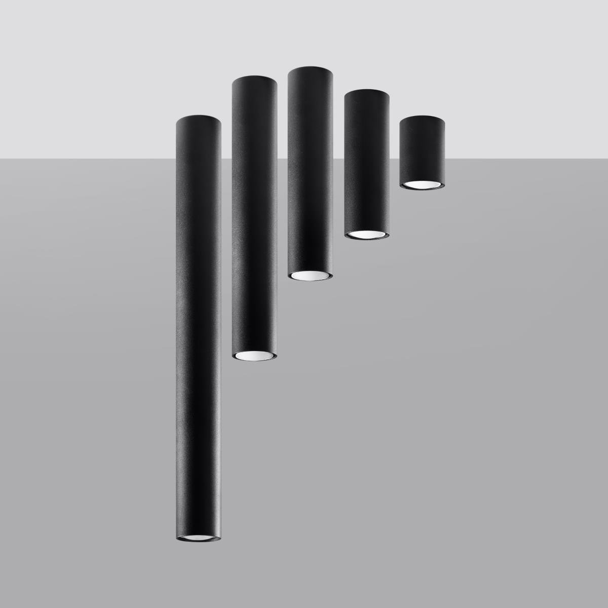 Bussandri Plafondlamp modern - Metaal - Zwart