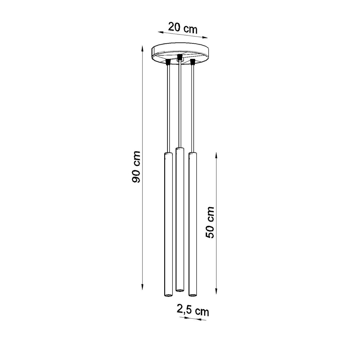 Bussandri Hanglamp modern - Metaal - Goud
