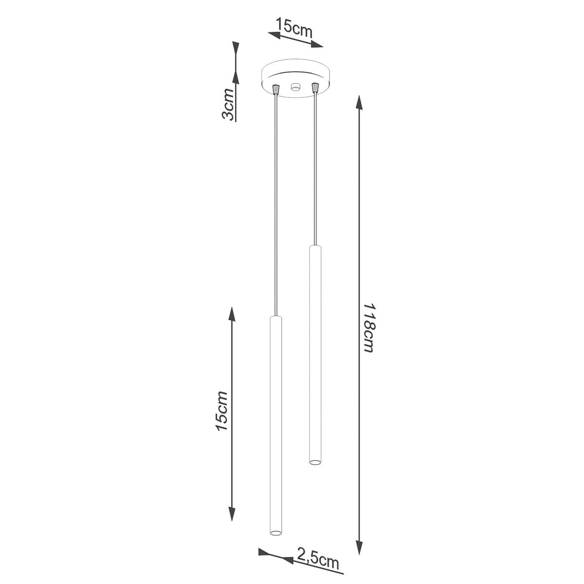 Bussandri Hanglamp modern - Metaal - Goud