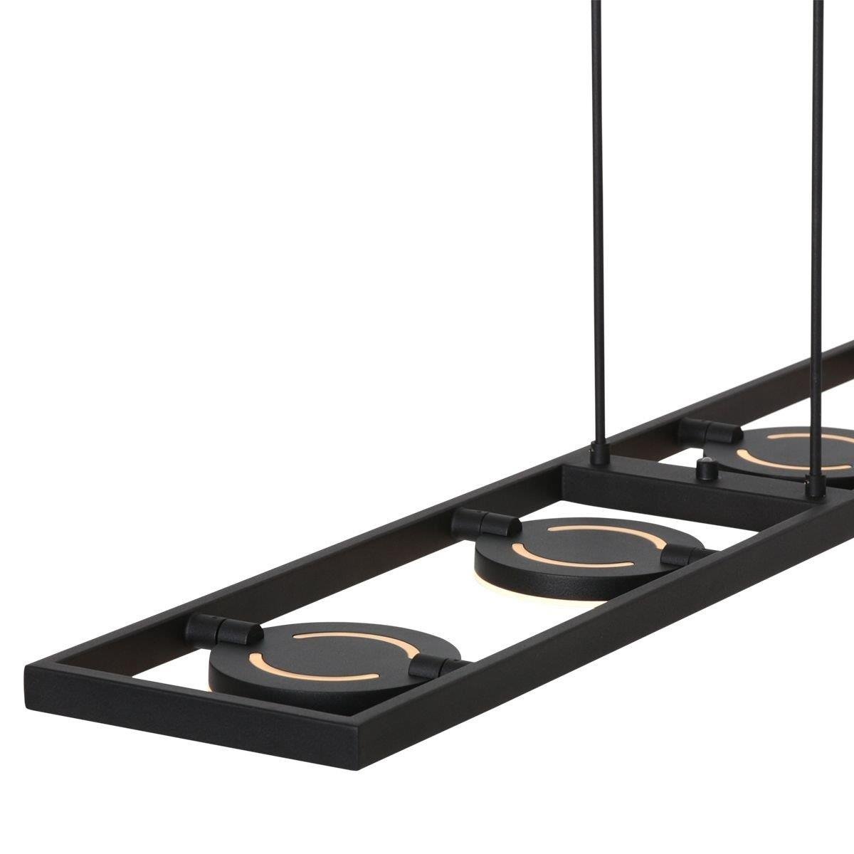 Steinhauer Hanglamp Soleil 4 lichts L 120 cm zwart