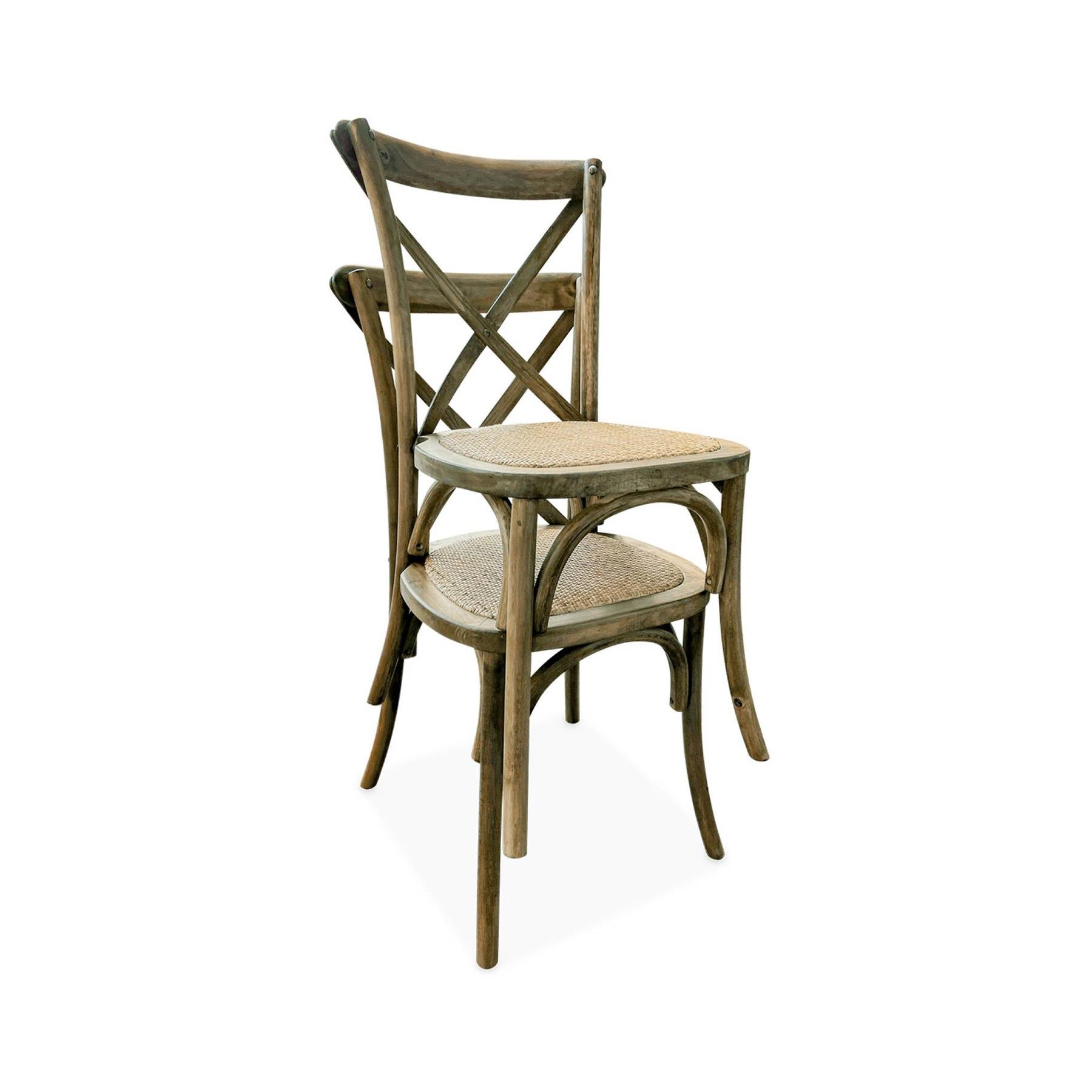 sweeek - Vintage houten bistrostoel (set van 2)