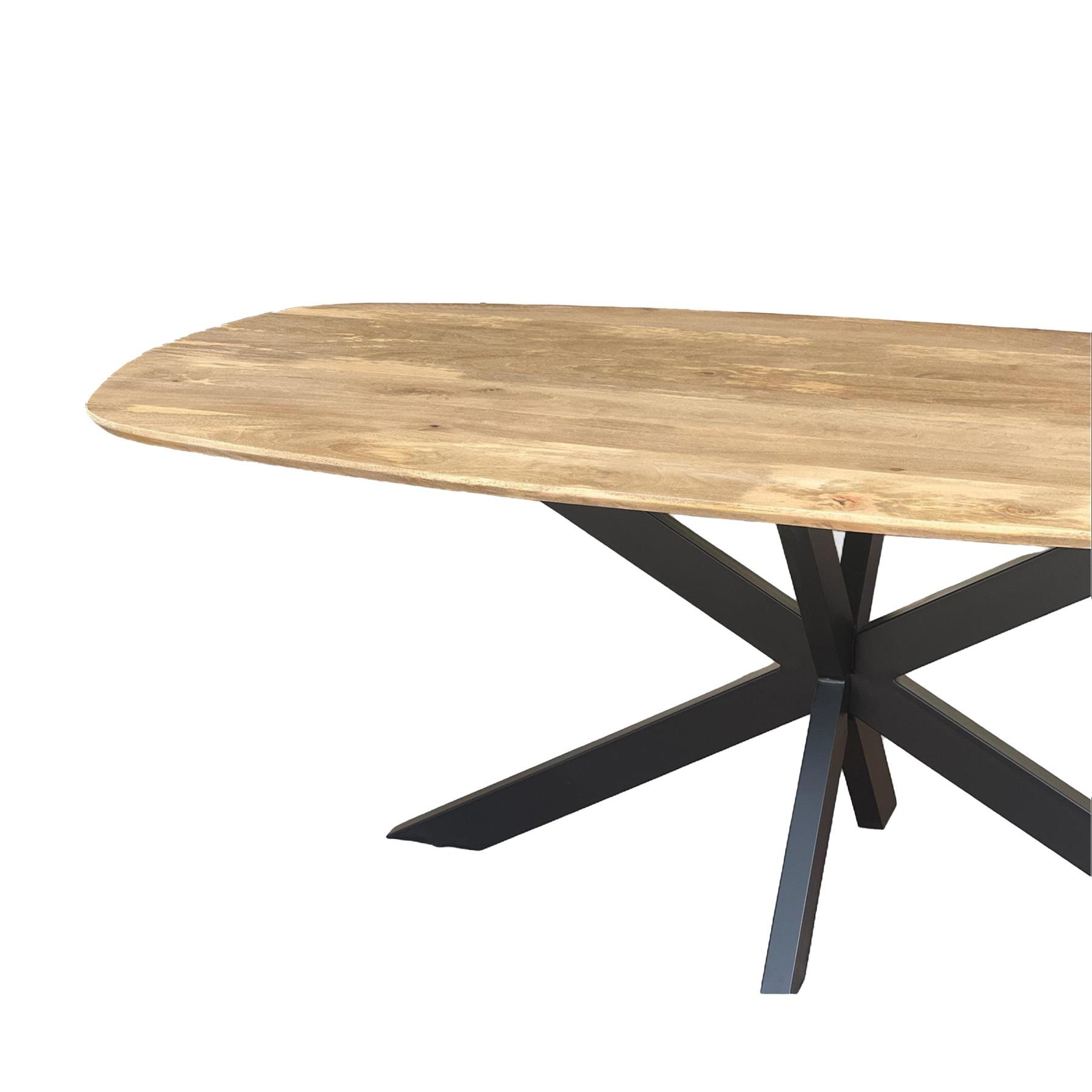 by fonQ Xane Eettafel 180 x 90 cm - Mangohout