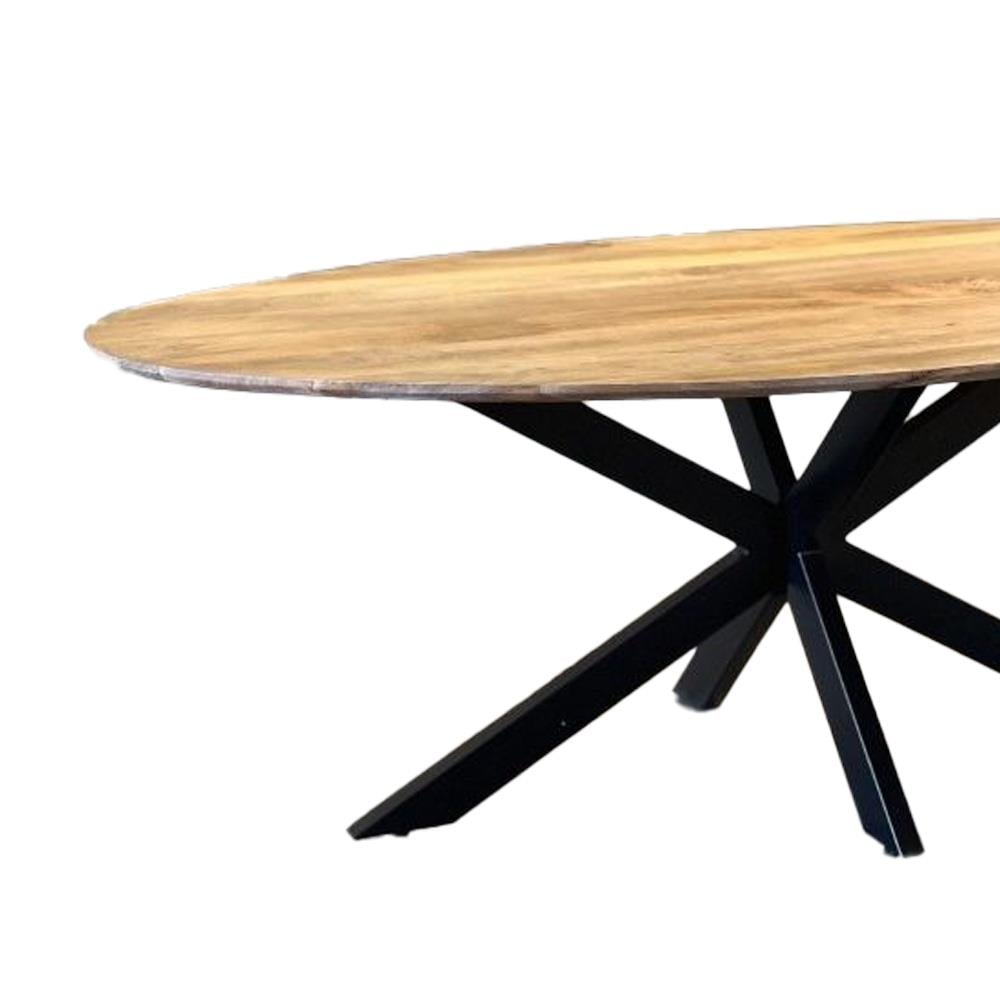 by fonQ Ovelo Eettafel 180 x 90 cm - Mangohout