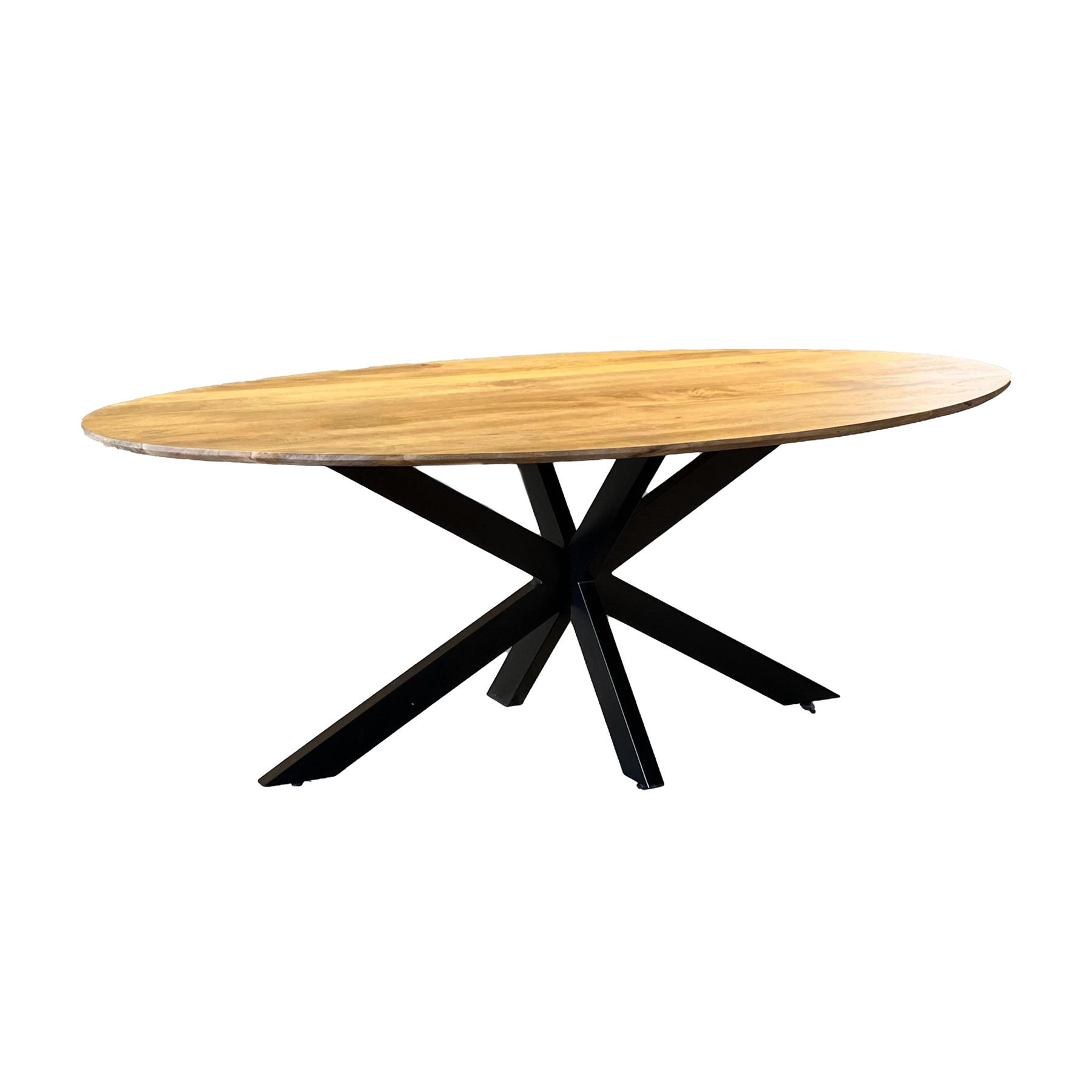 by fonQ Ovelo Eettafel 180 x 90 cm - Mangohout