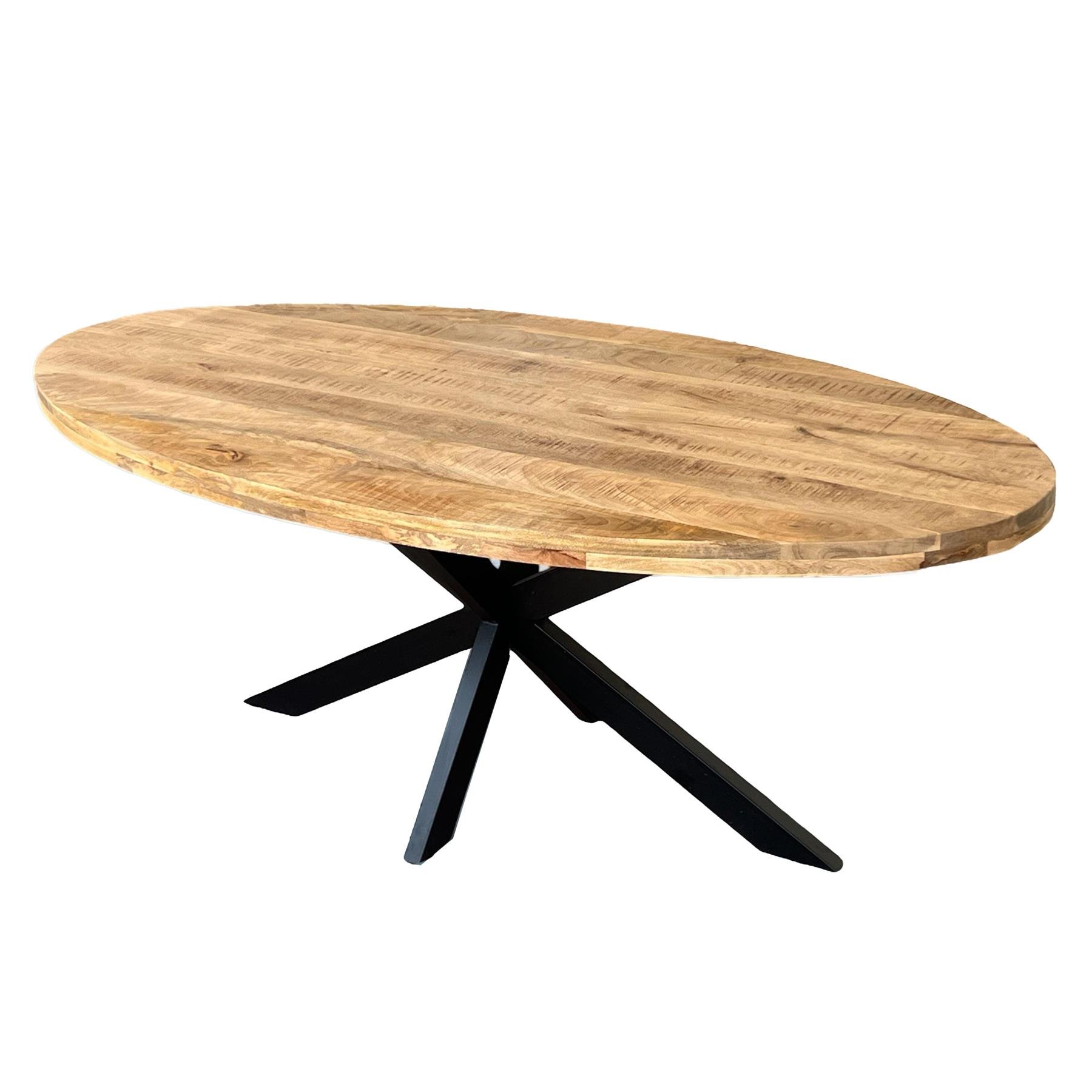 by fonQ Tova Eettafel 160 x 90 cm - Mangohout