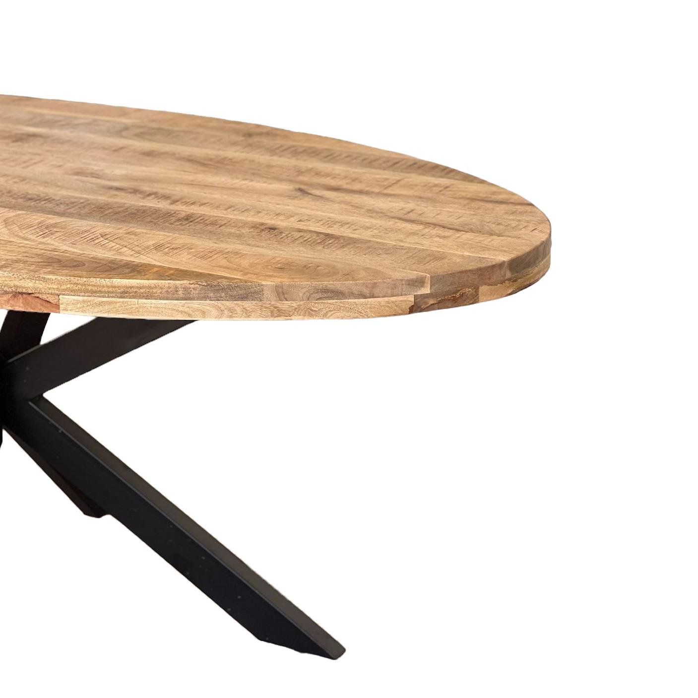 by fonQ Tova Eettafel 210 x 100 cm - Mangohout