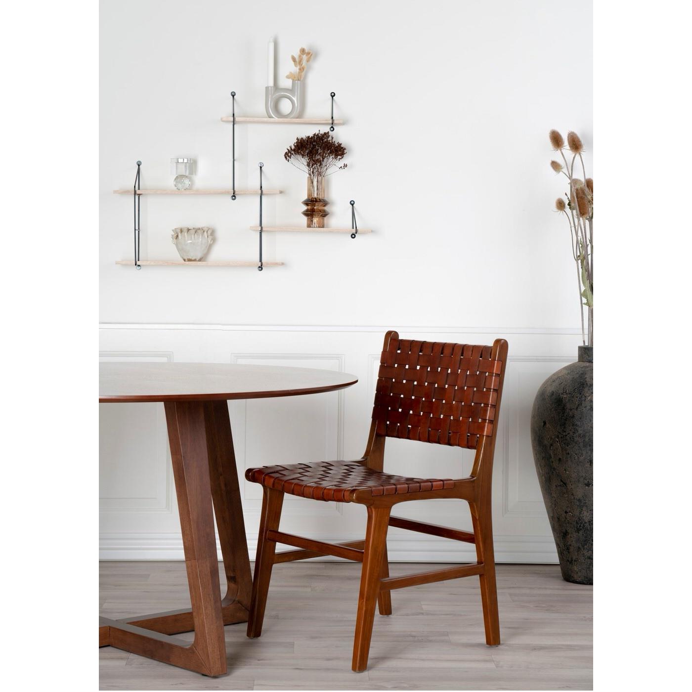 House Nordic Hellerup Ronde Eettafel Walnoot Ø137 cm