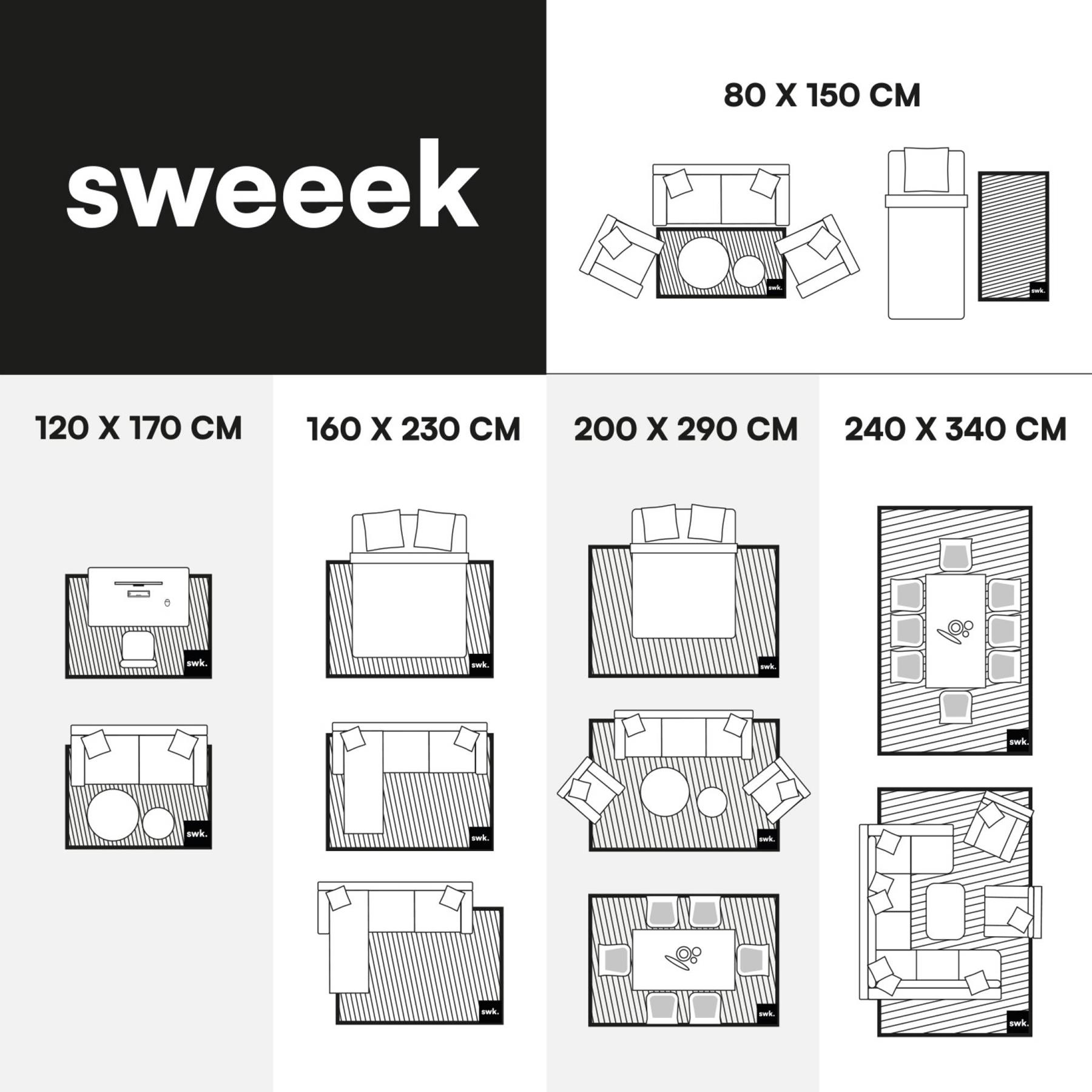 sweeek - Natuurlijk jute-effect tapijt voor binnen en buiten