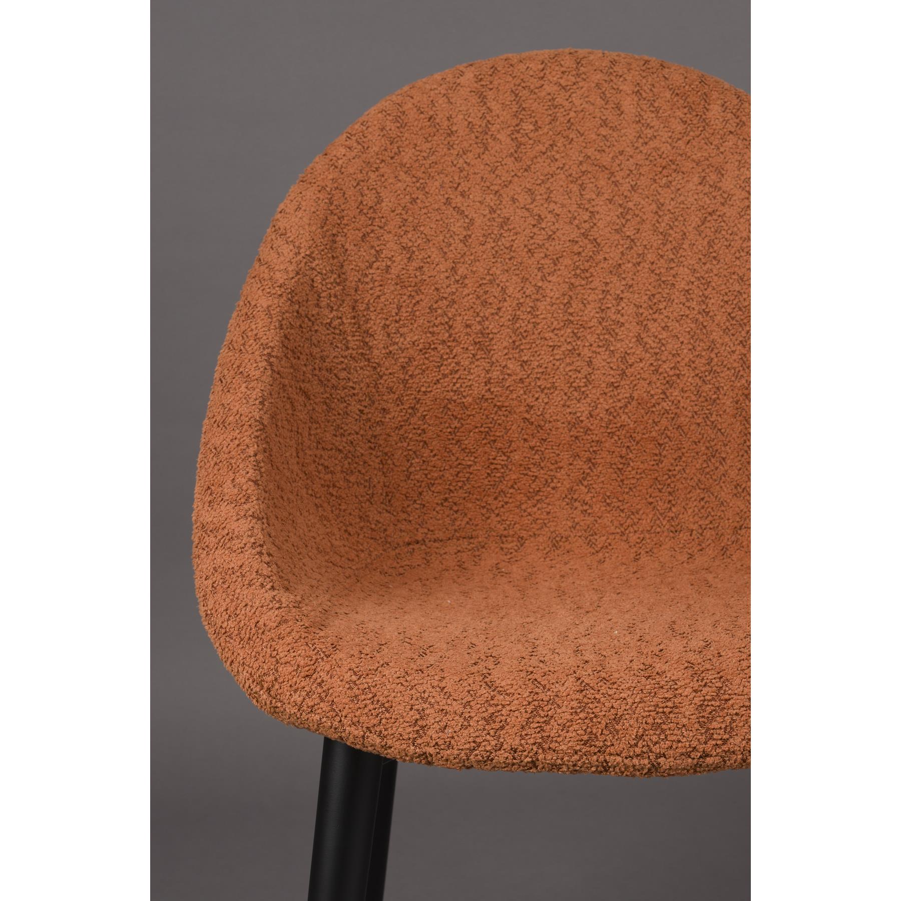 Dutchbone Fenna Eetkamerstoelen Terra - Set van 2 - Rood