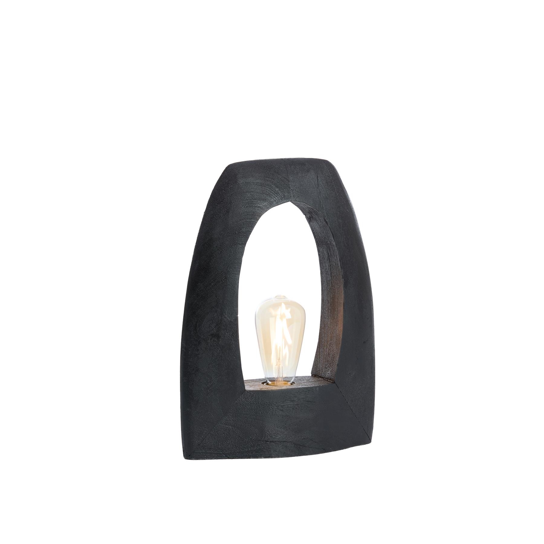 Light&living Tafellamp 27x10x35 cm CARINI hout mat zwart