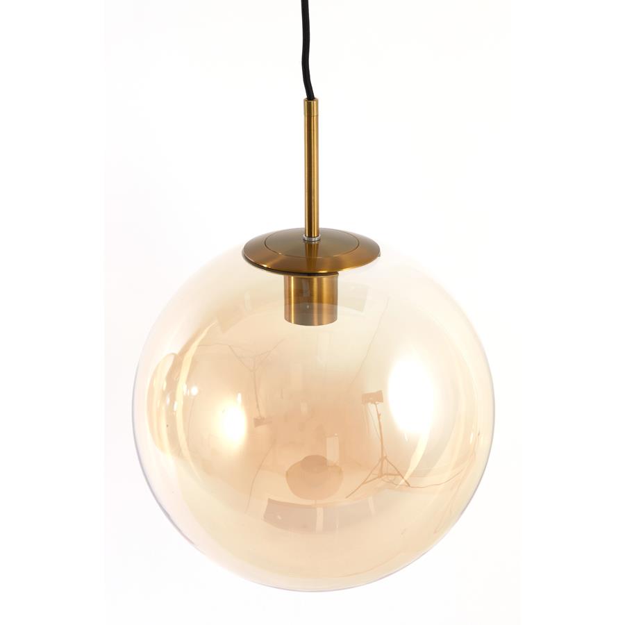 Light&living Hanglamp 3L 120x30x30 cm MEDINA glas amber+goud