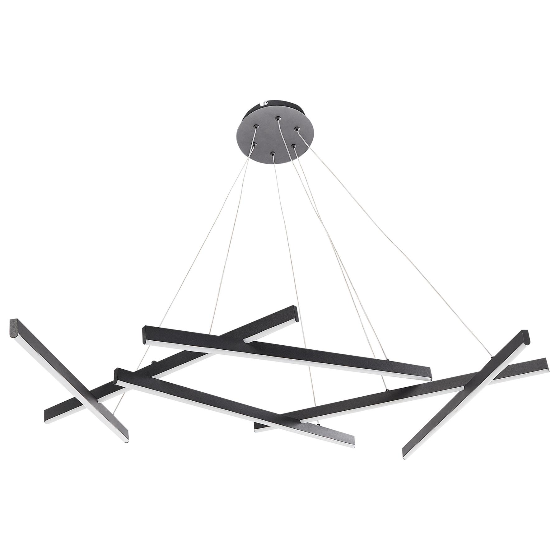 Beliani - KANDRA - Hanglamp LED - Zwart - Metaal