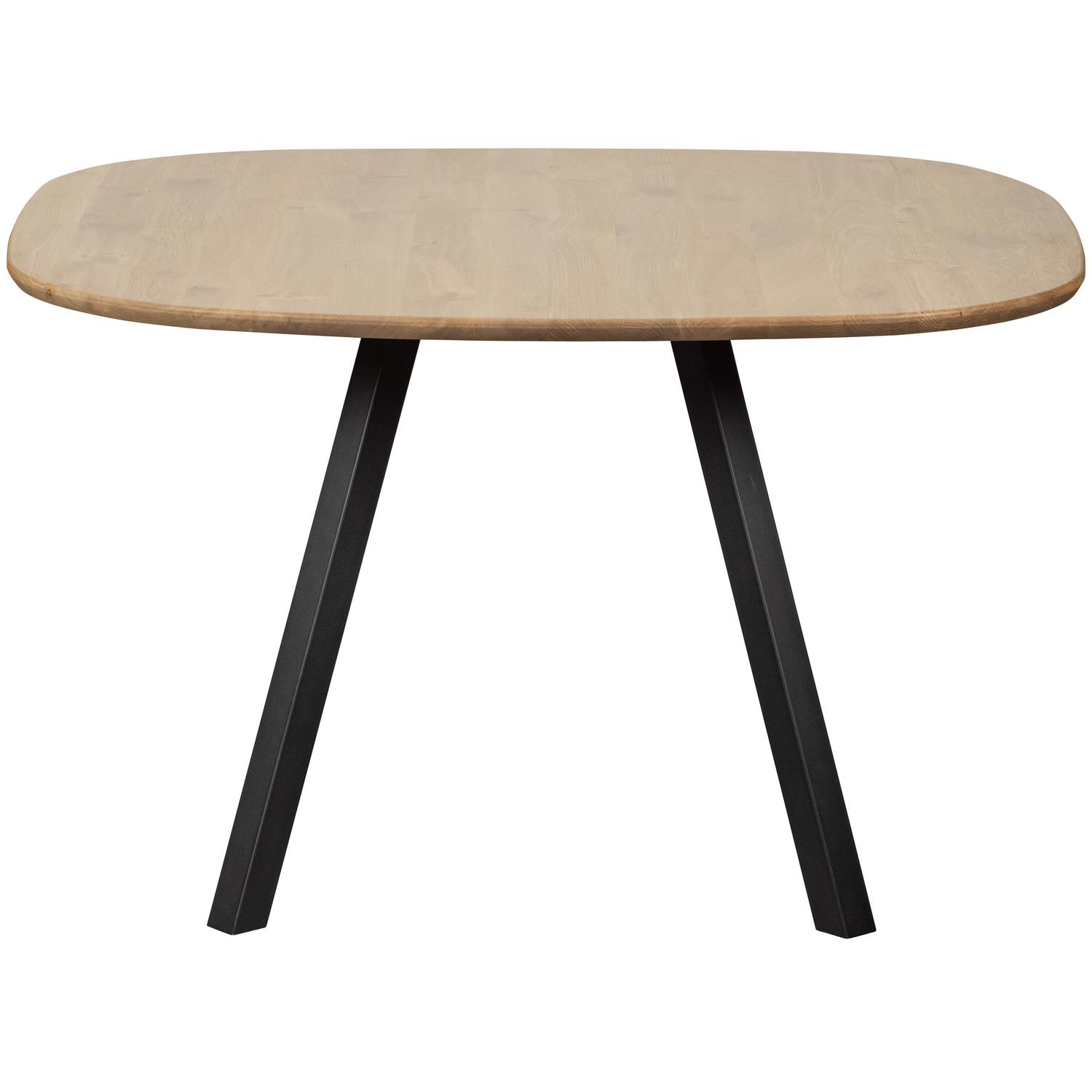 WOOOD Tablo Eettafel met 2-Stand Poot - Eiken - Naturel - 75x130x130