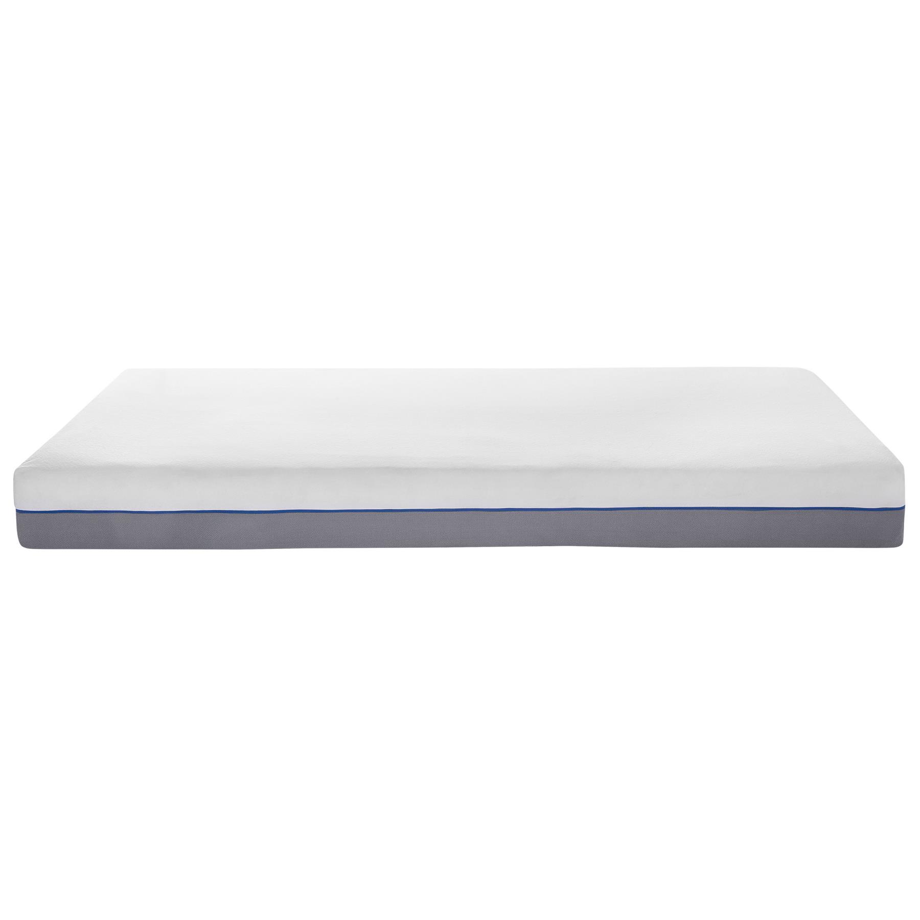 Beliani - GLEE - Traagschuimmatras - Grijs - 180 x 200 cm - Polyester