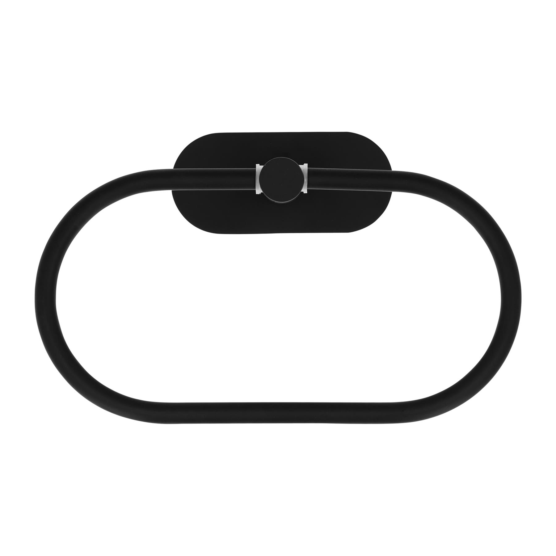 QUVIO Badkamer accessoires set - 4 delig - RVS - Zwart