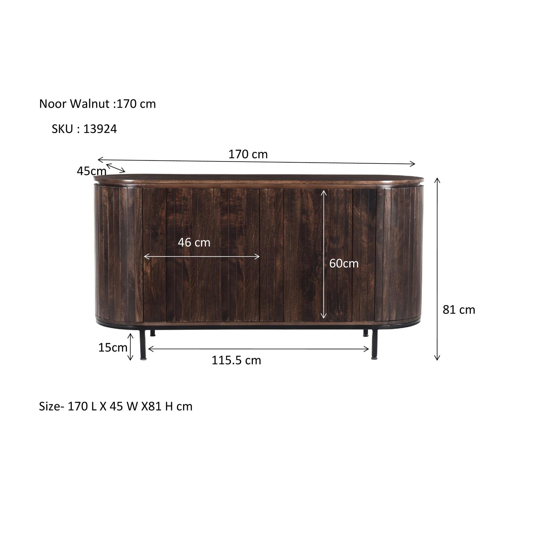 Noor Walnut 180cm