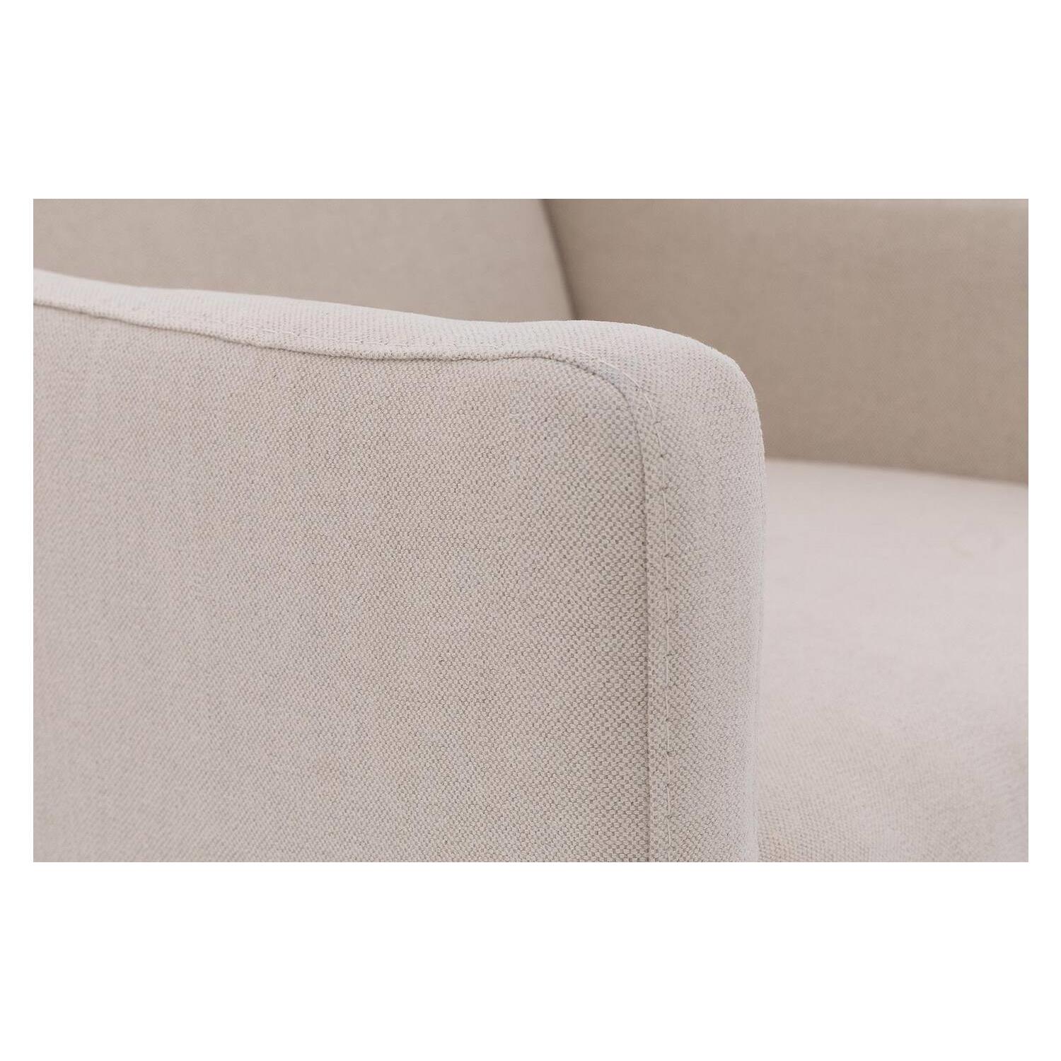 Goossens  Eetkamerstoel Pearl, Met rechte arm, lage rug -  Textiel met