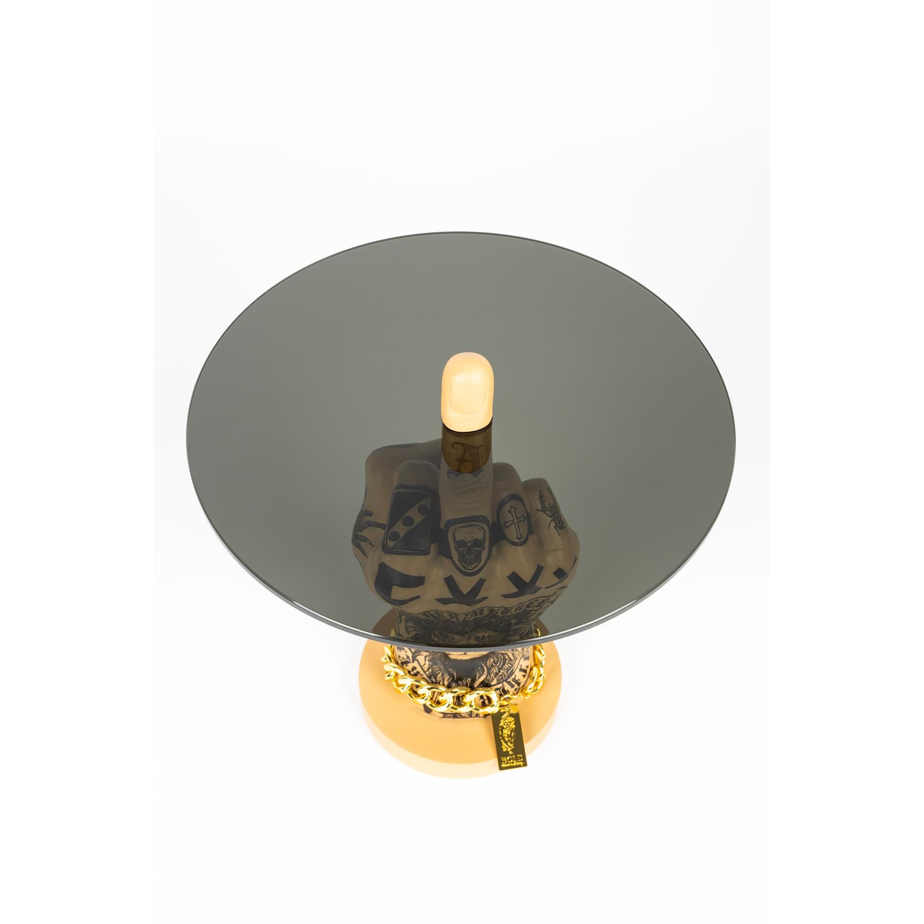 Bold Monkey Fother Mucker bijzettafel leeuw - Beige