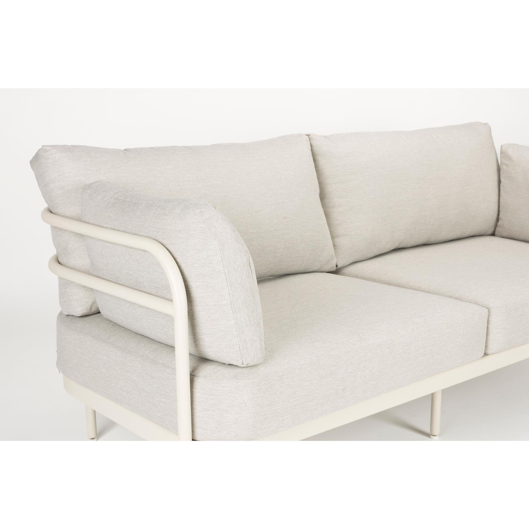Zuiver Vista Tuin Loungeset bank + 2 fauteuils - Beige