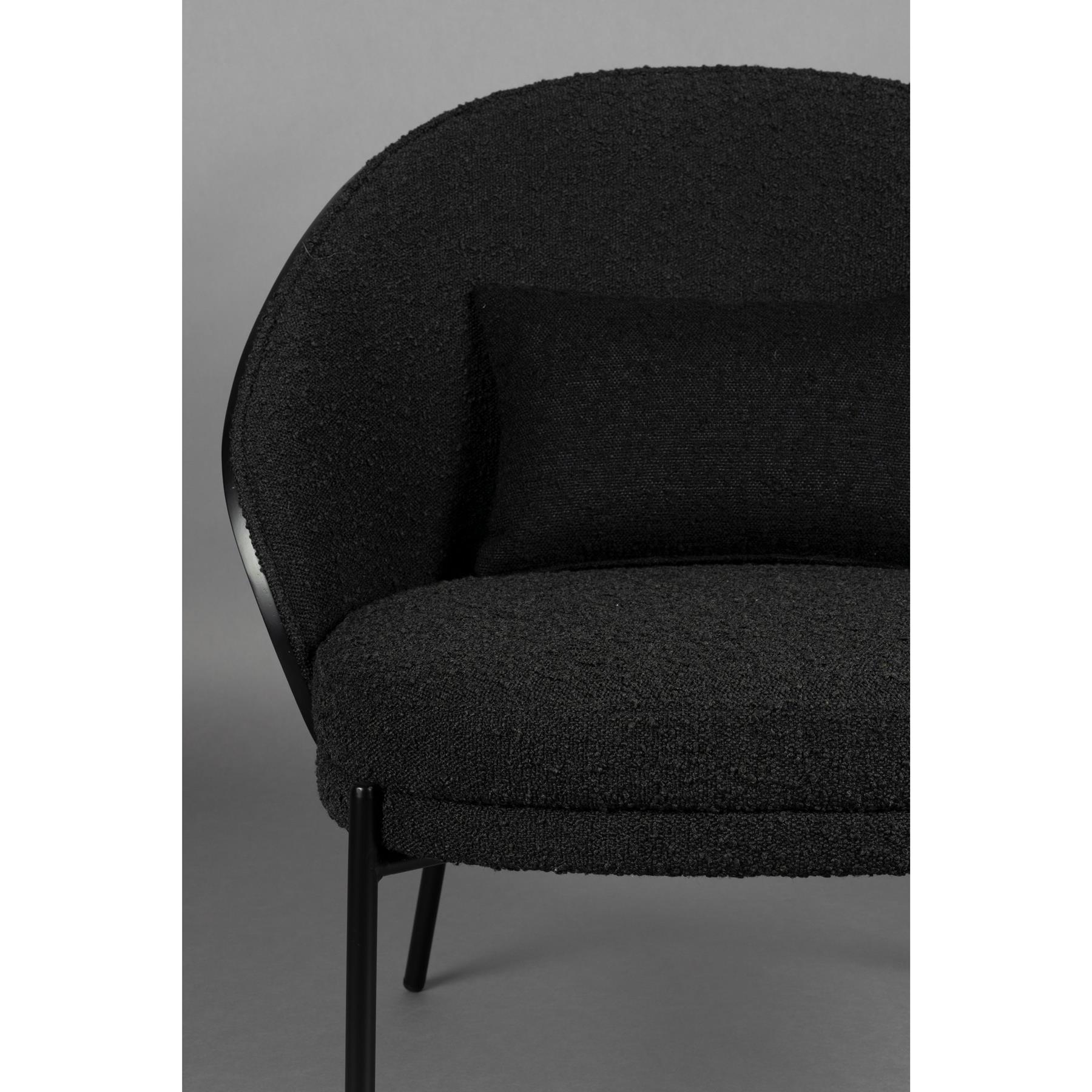 Dutchbone Rodin Fauteuil Bouclé Black - Beige