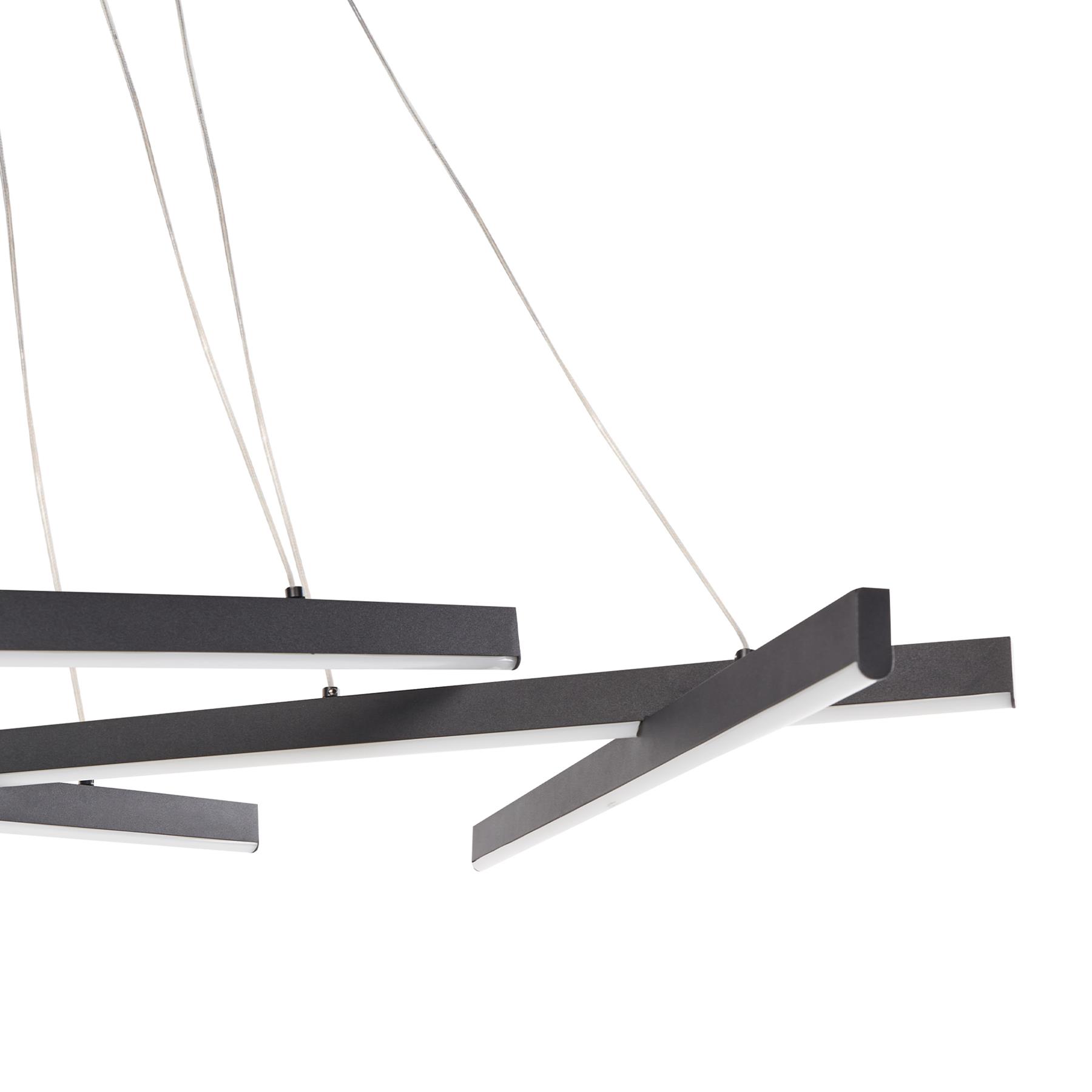Beliani - KANDRA - Hanglamp LED - Zwart - Metaal