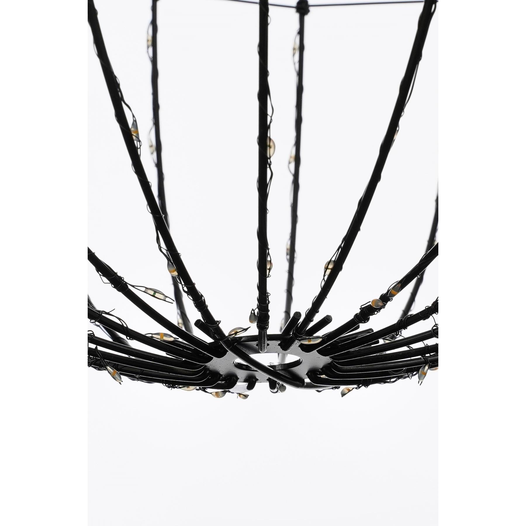 Luca Lighting Kerstverlichting Bal met Warm Witte LED - Ø40 cm - Zwart