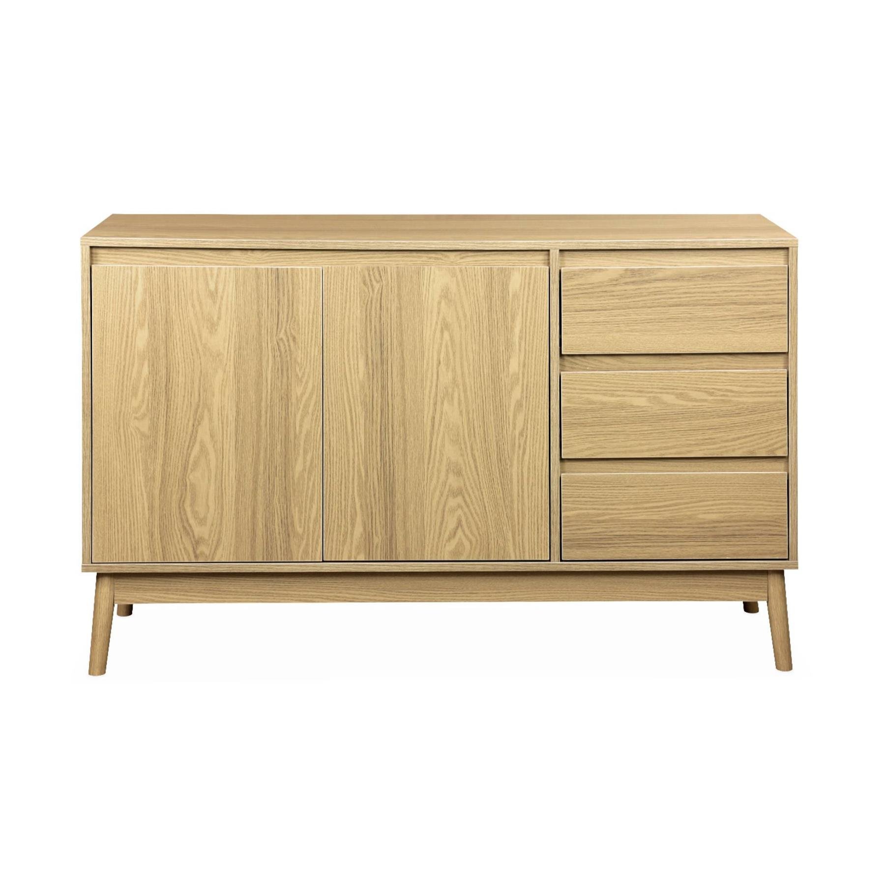 sweeek - Houten dressoir 2 deuren en 3 lades