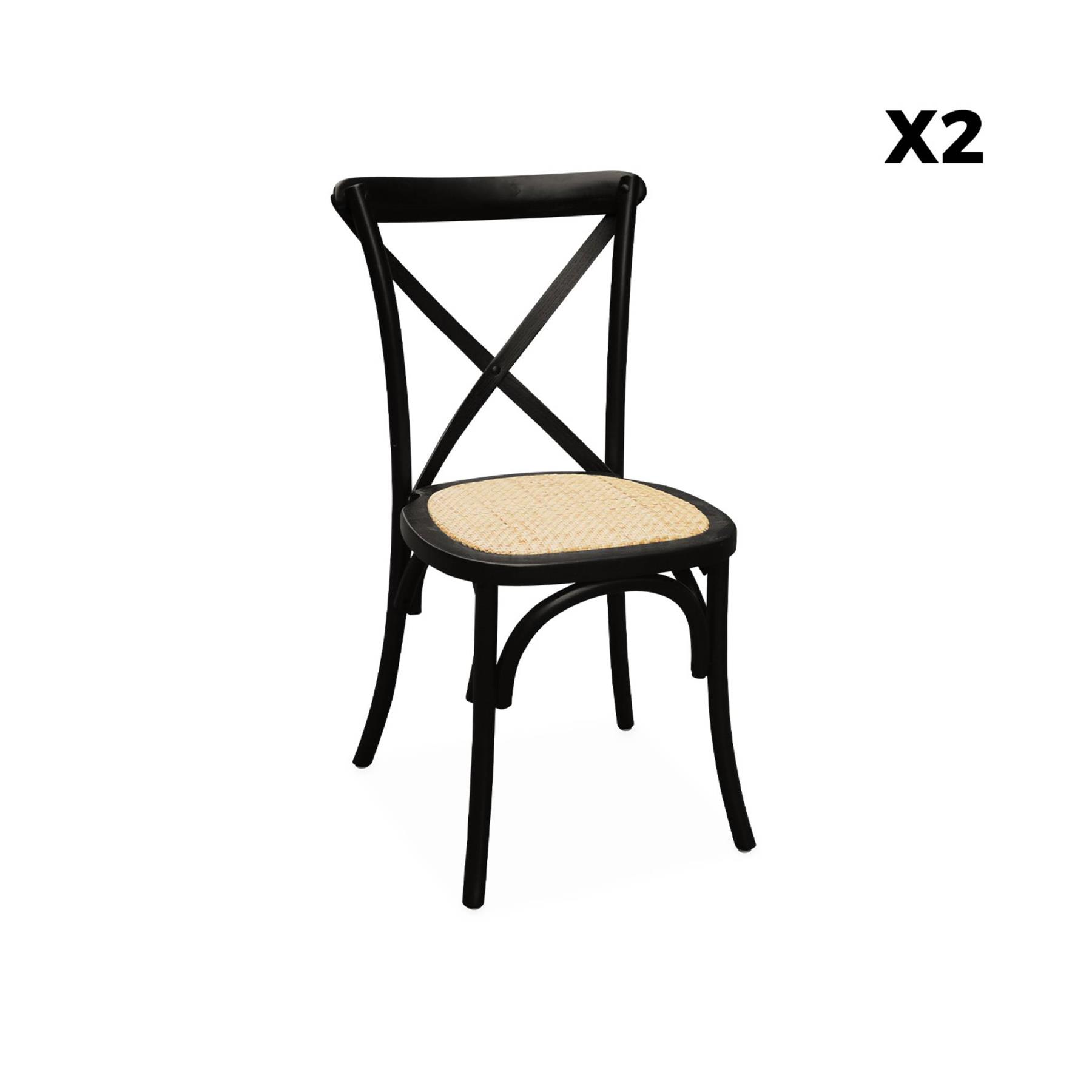 sweeek - Vintage houten bistrostoel (set van 2)