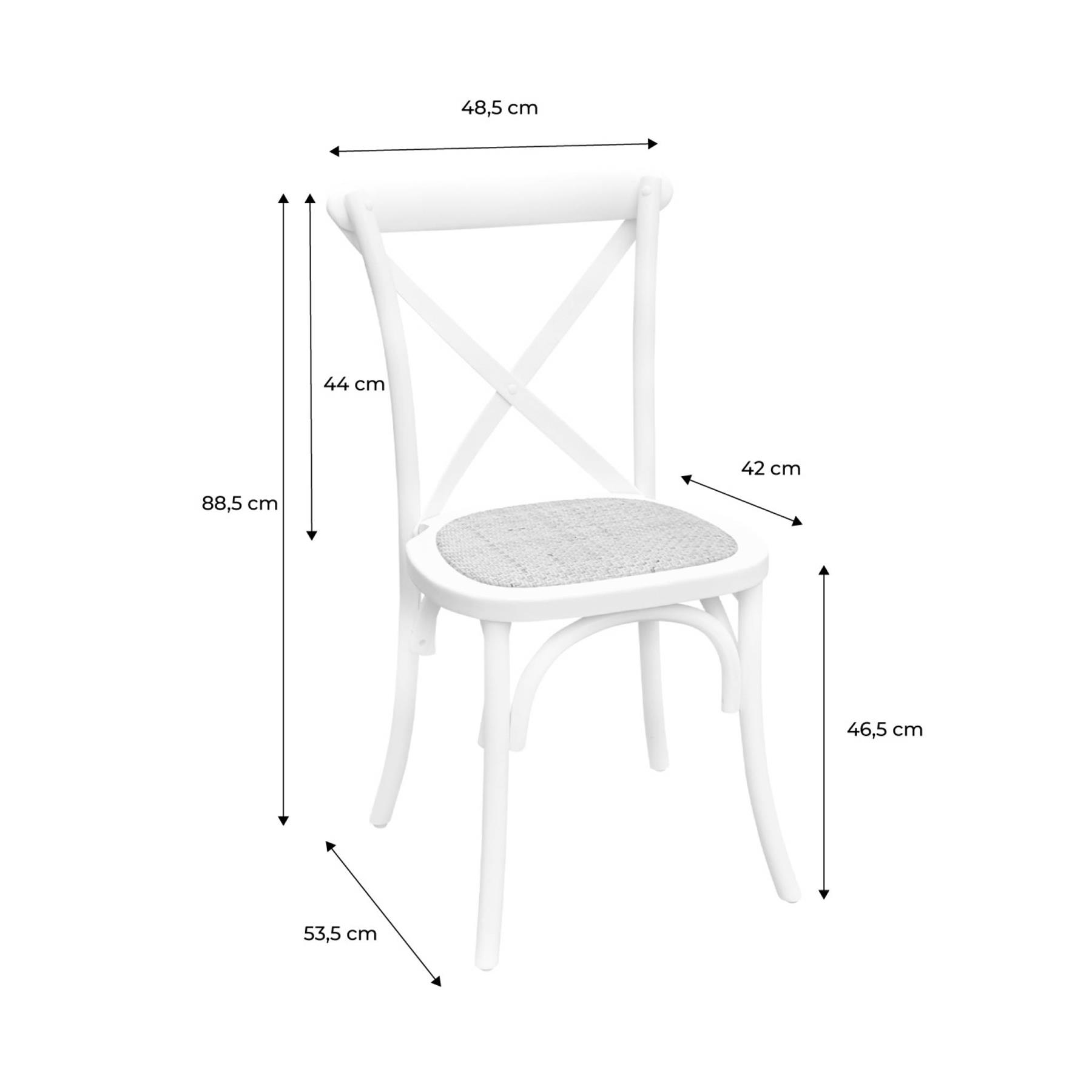 sweeek - Vintage houten bistrostoel (set van 2)