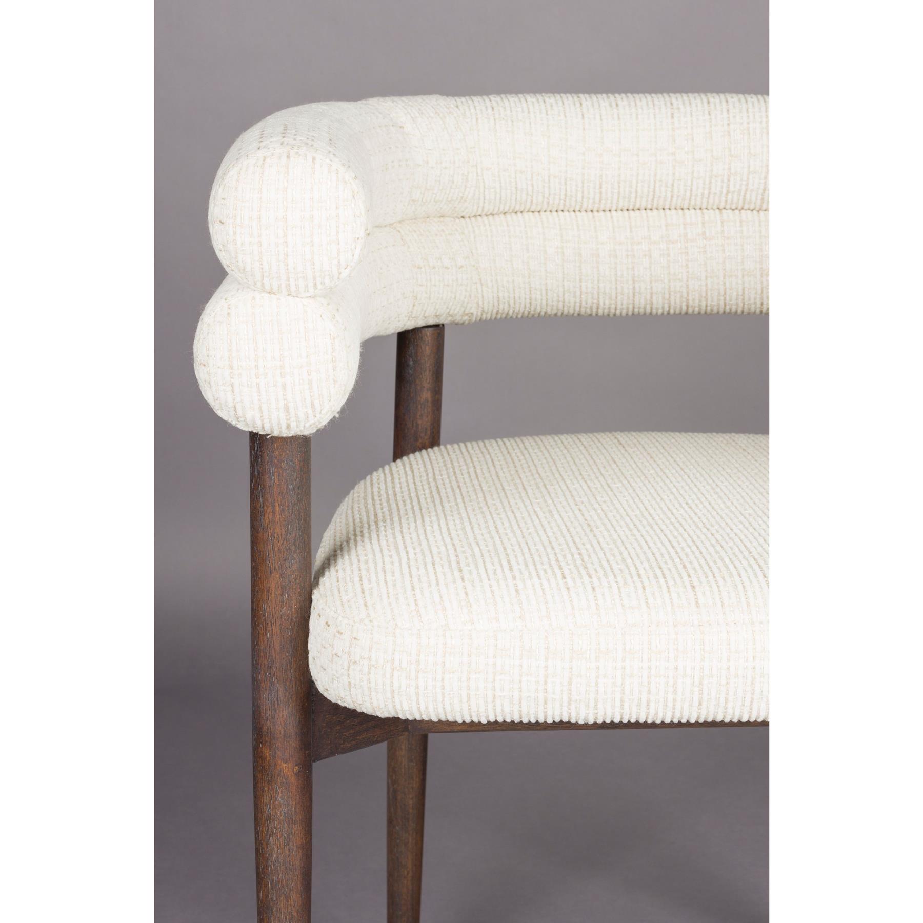 Dutchbone Sela Eetkamerstoel Off White