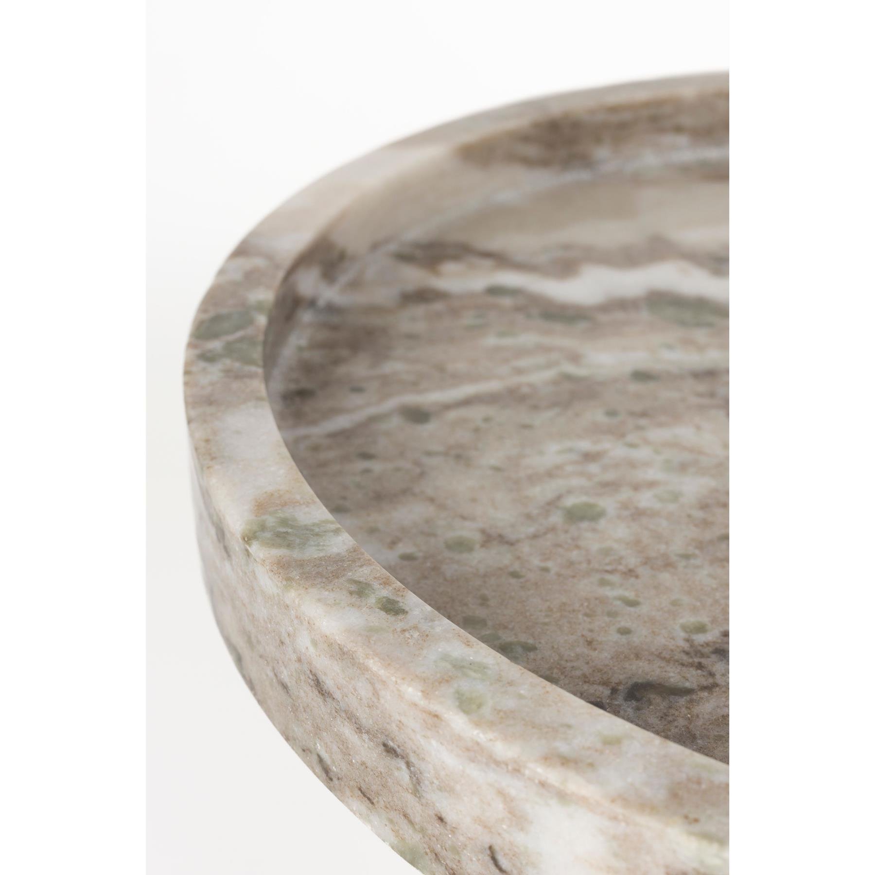 Zuiver Cosmopolitan Bijzettafel Rond 40 cm Marmer - Bruin
