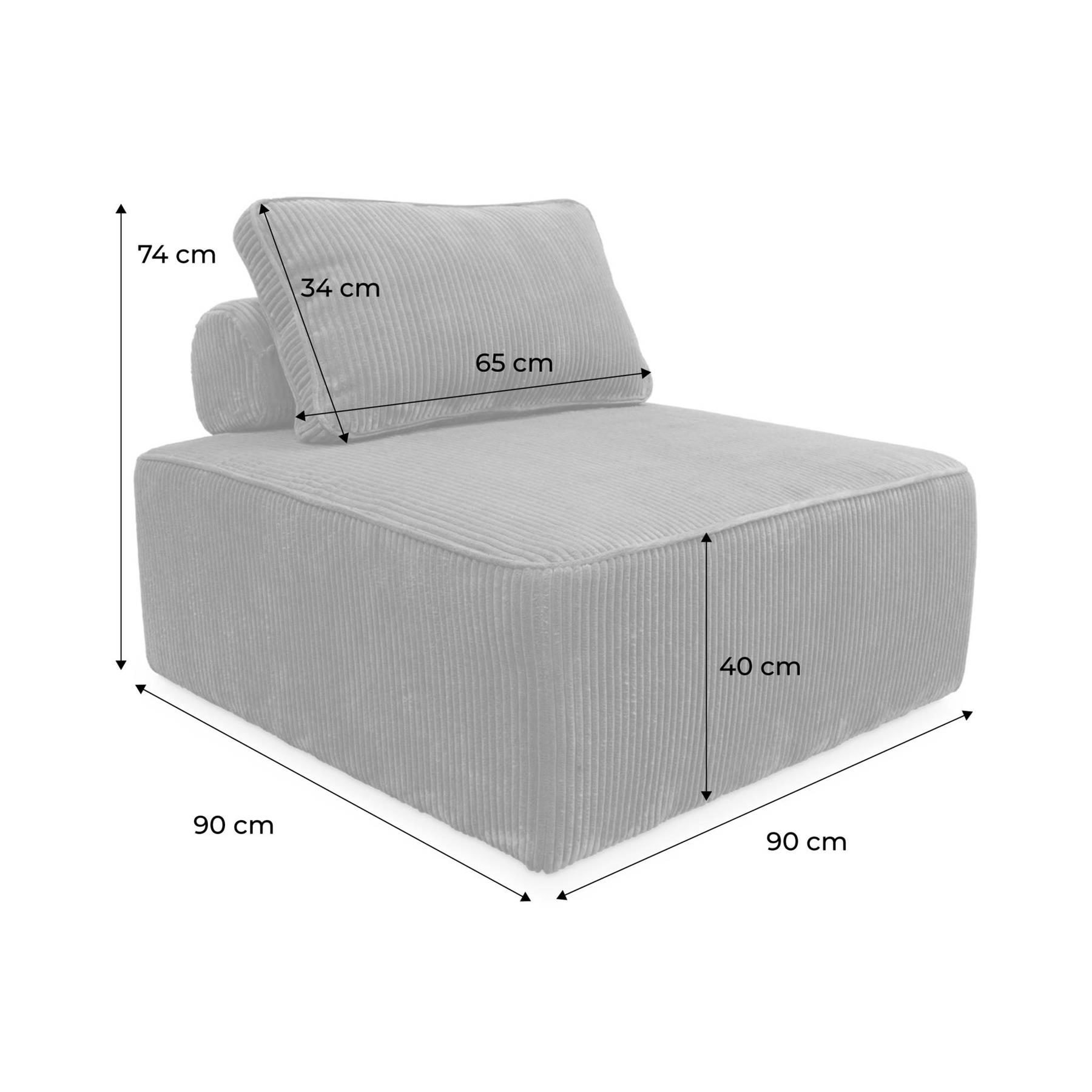 sweeek - Corduroy fauteuil, set van 3