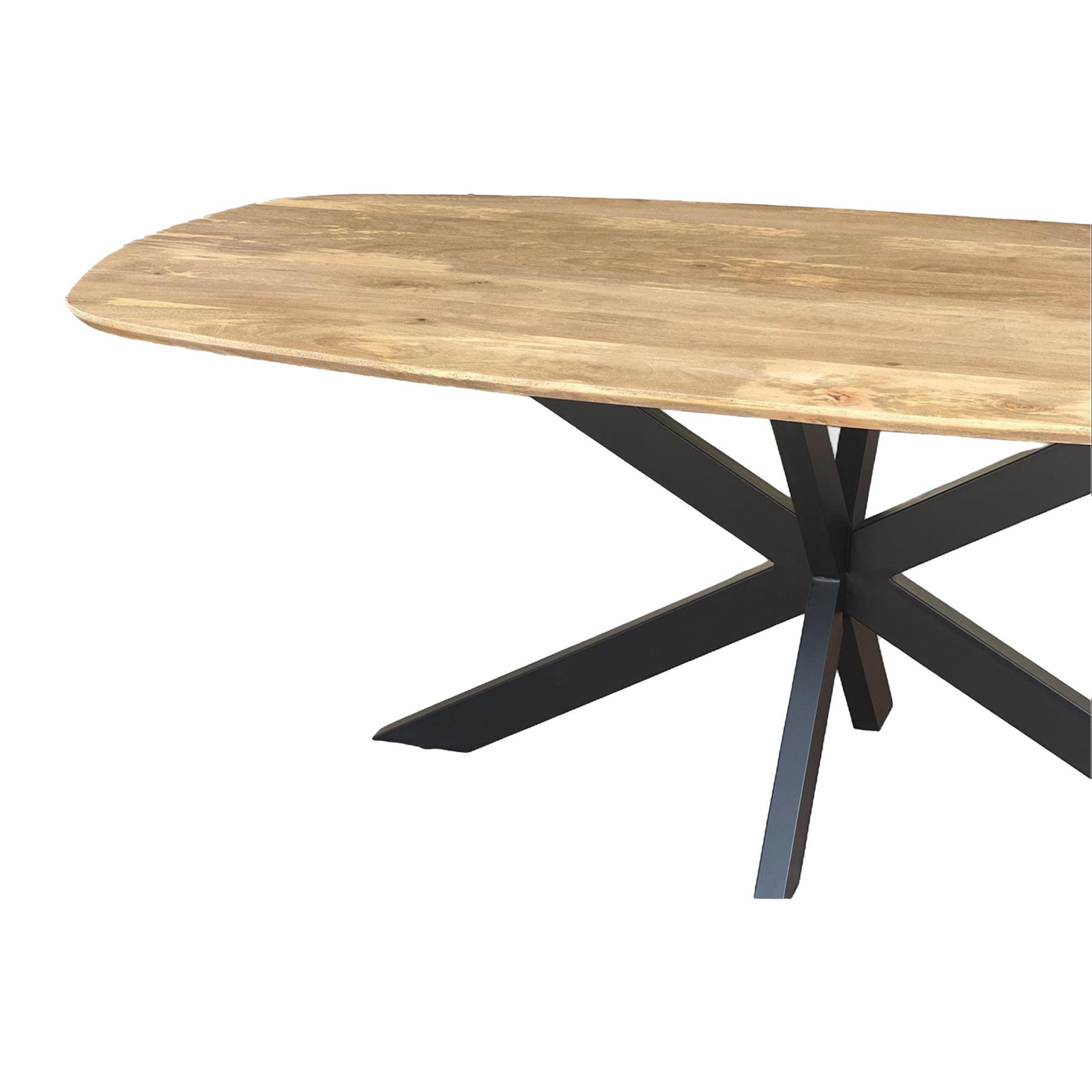 by fonQ Xane Eettafel 180 x 90 cm - Mangohout