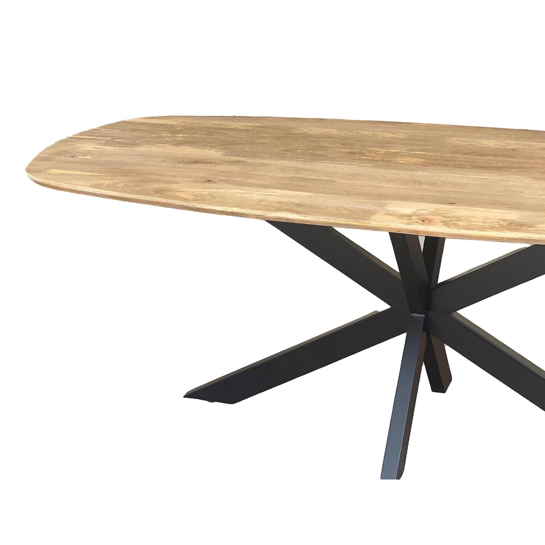 by fonQ Xane Eettafel 210 x 100 cm - Mangohout