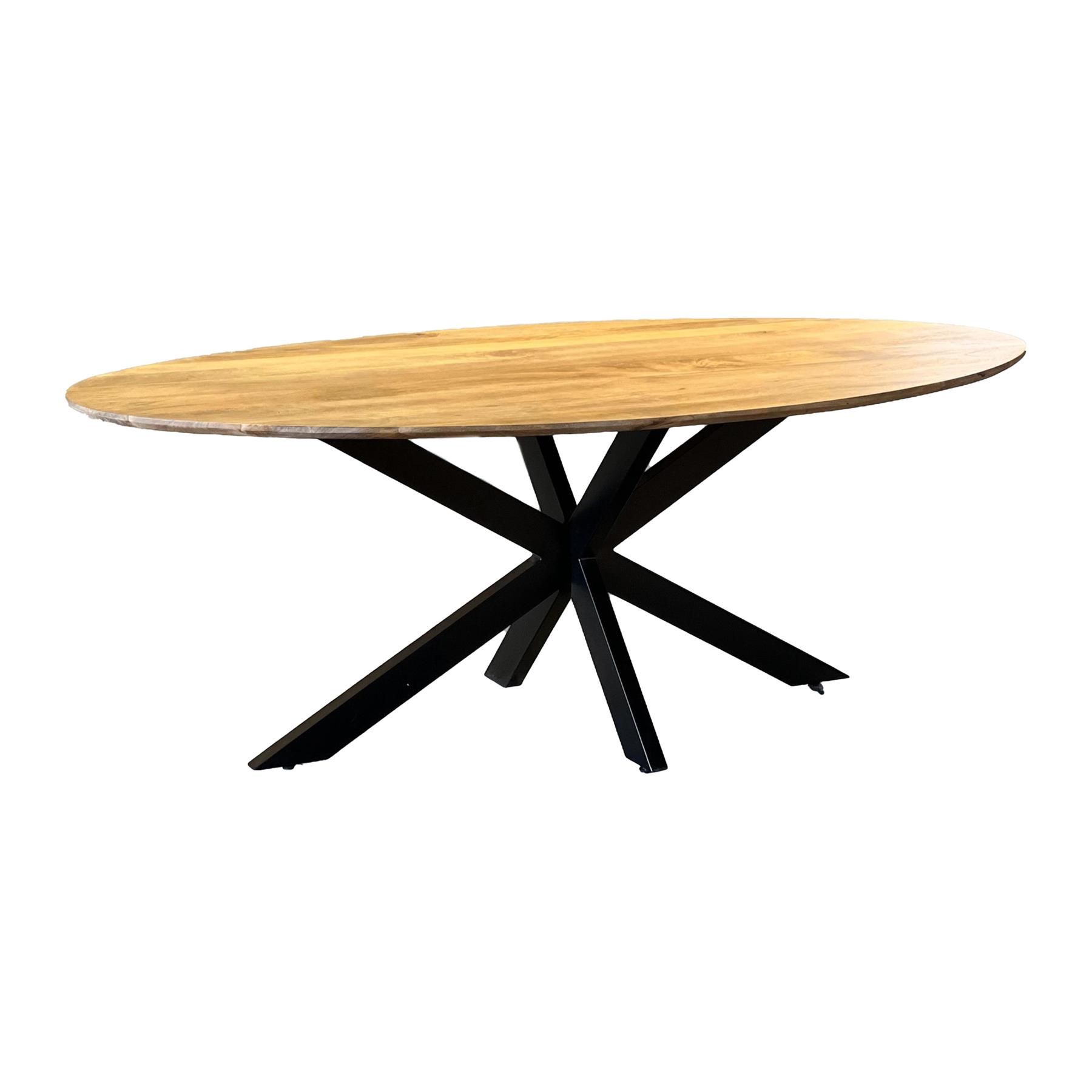 by fonQ Ovelo Eettafel 180 x 90 cm - Mangohout