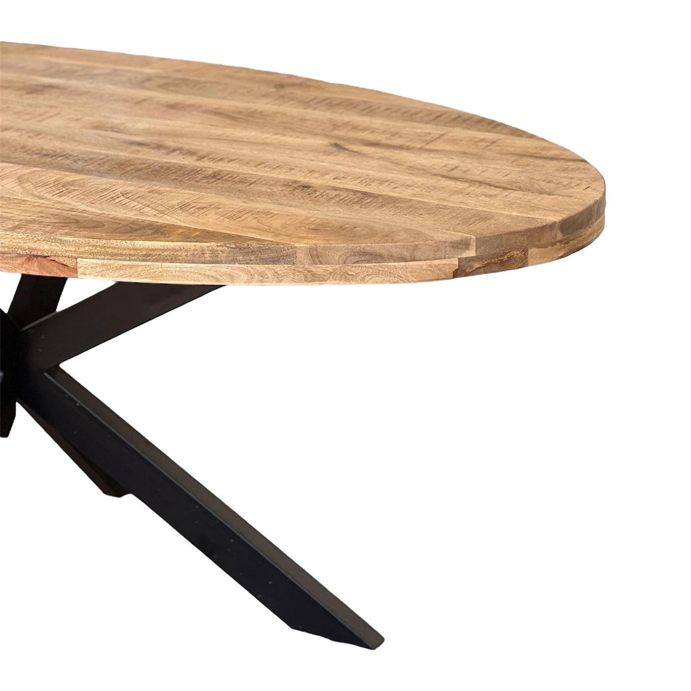by fonQ Tova Eettafel 210 x 100 cm - Mangohout