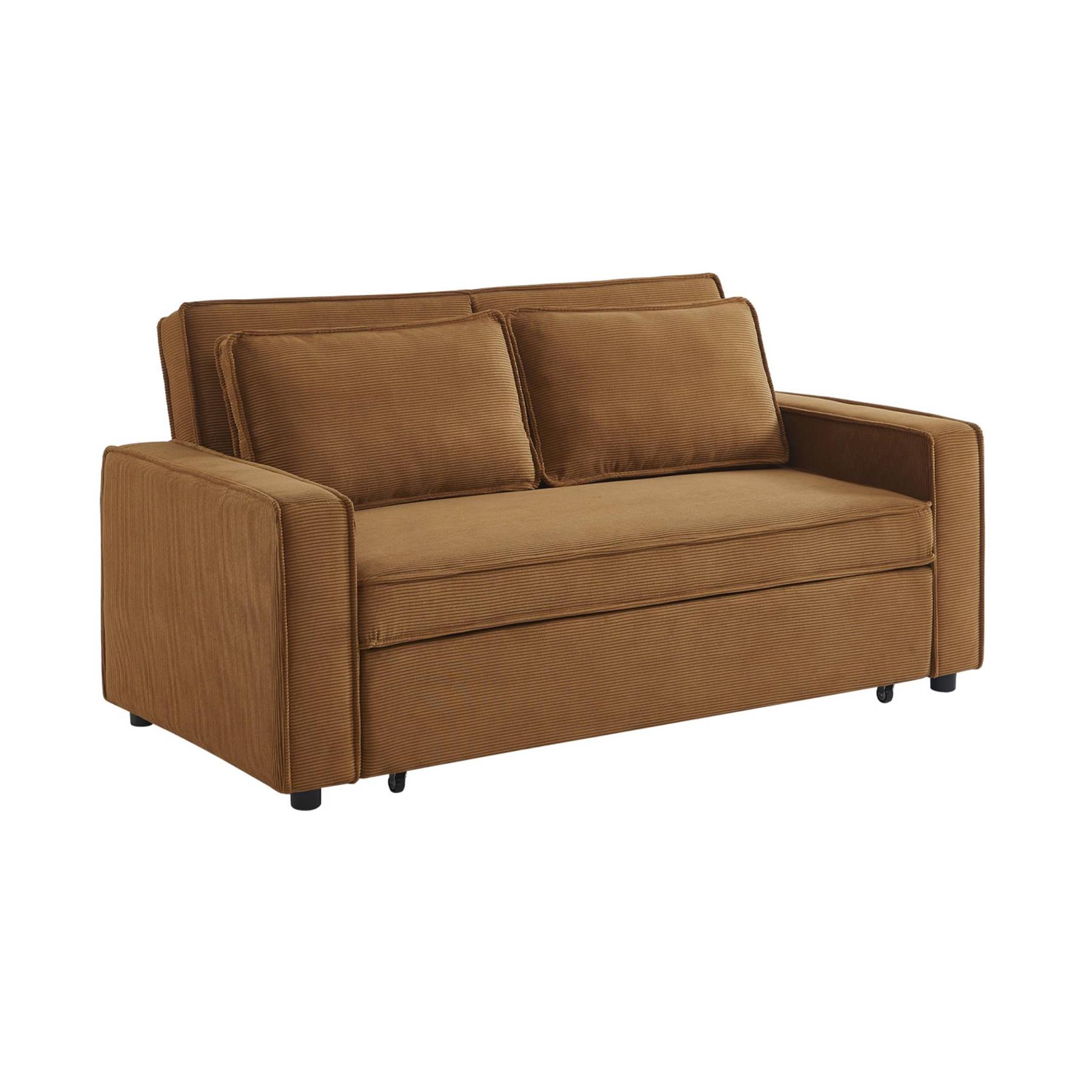 sweeek - 3-zits velours slaapbank B 172,5 x D 91,5 x 88,5cm
