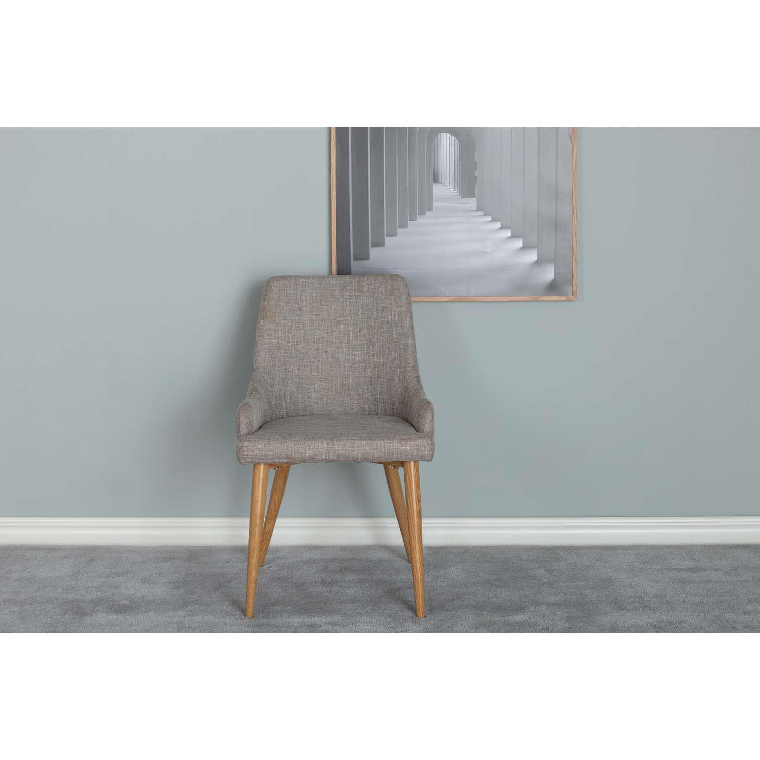 Venture Home Plaza Stoel 58 x 86 x 49 - Grijs - 2-pack