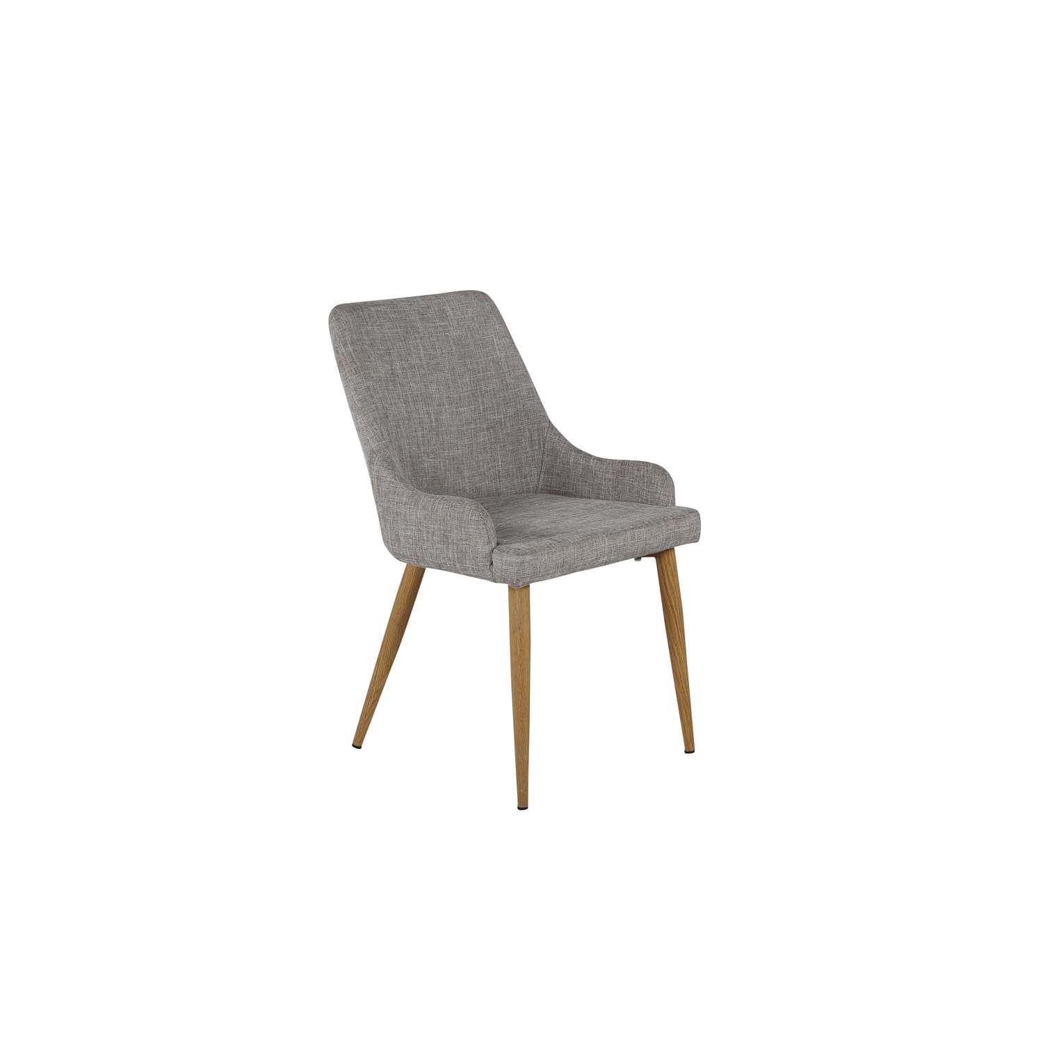 Venture Home Plaza Stoel 58 x 86 x 49 - Grijs - 2-pack