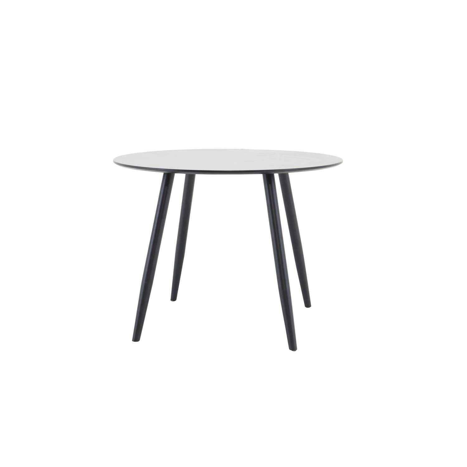 Venture Home Plaza Eettafel ⌀100 - Zwart