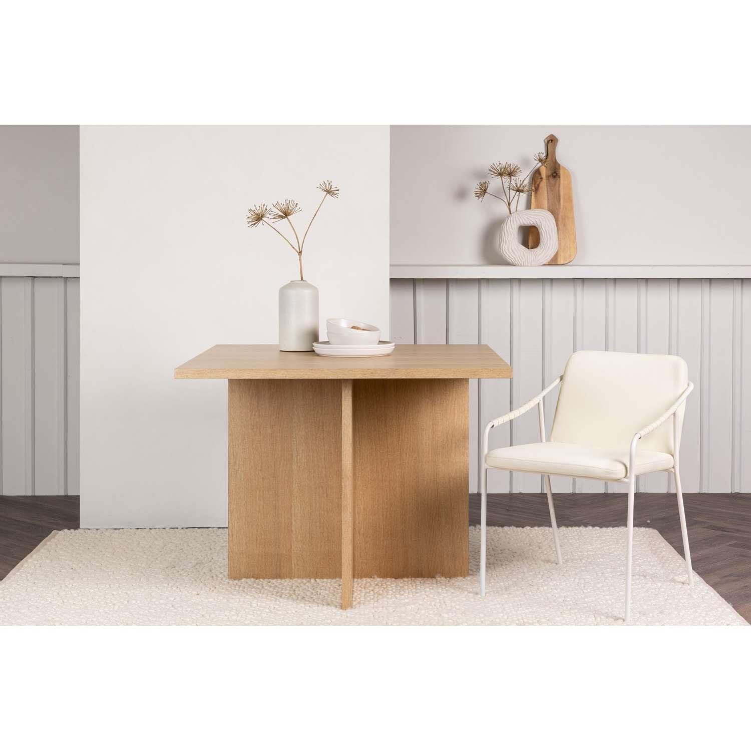 Venture Home Leo Eettafel 100 x 100 - Naturel