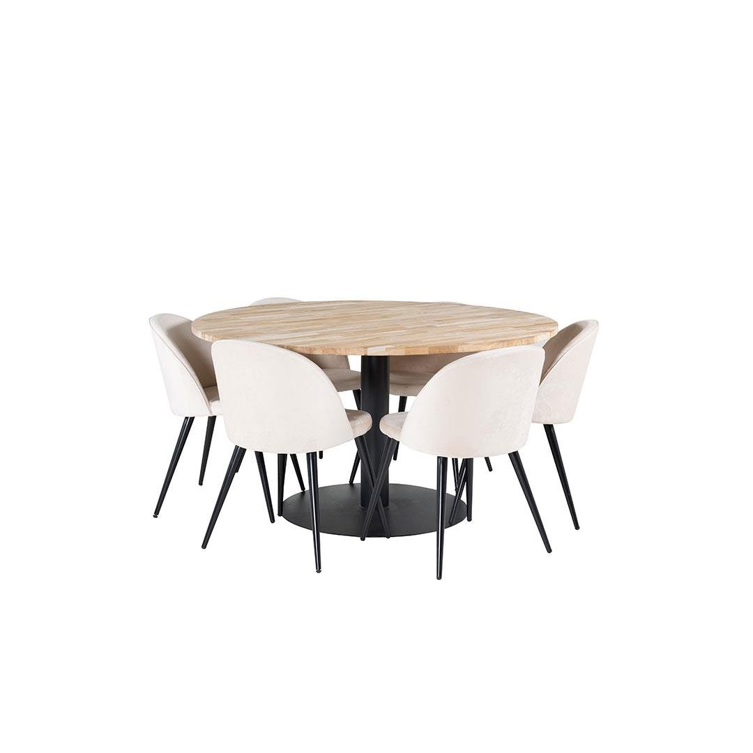 Venture Home Cirebon Eettafel ⌀140 - Naturel